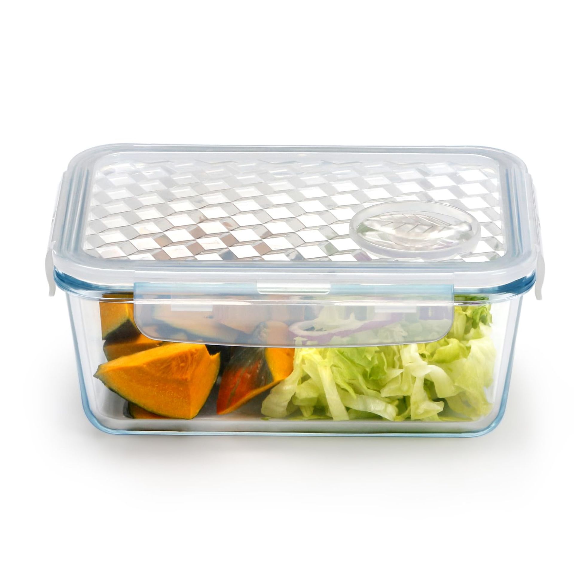 1L Glass Food Storage Container with Leakproof Airtight Lids, Oven & Microwave Safe - Ideal for Meal Prep