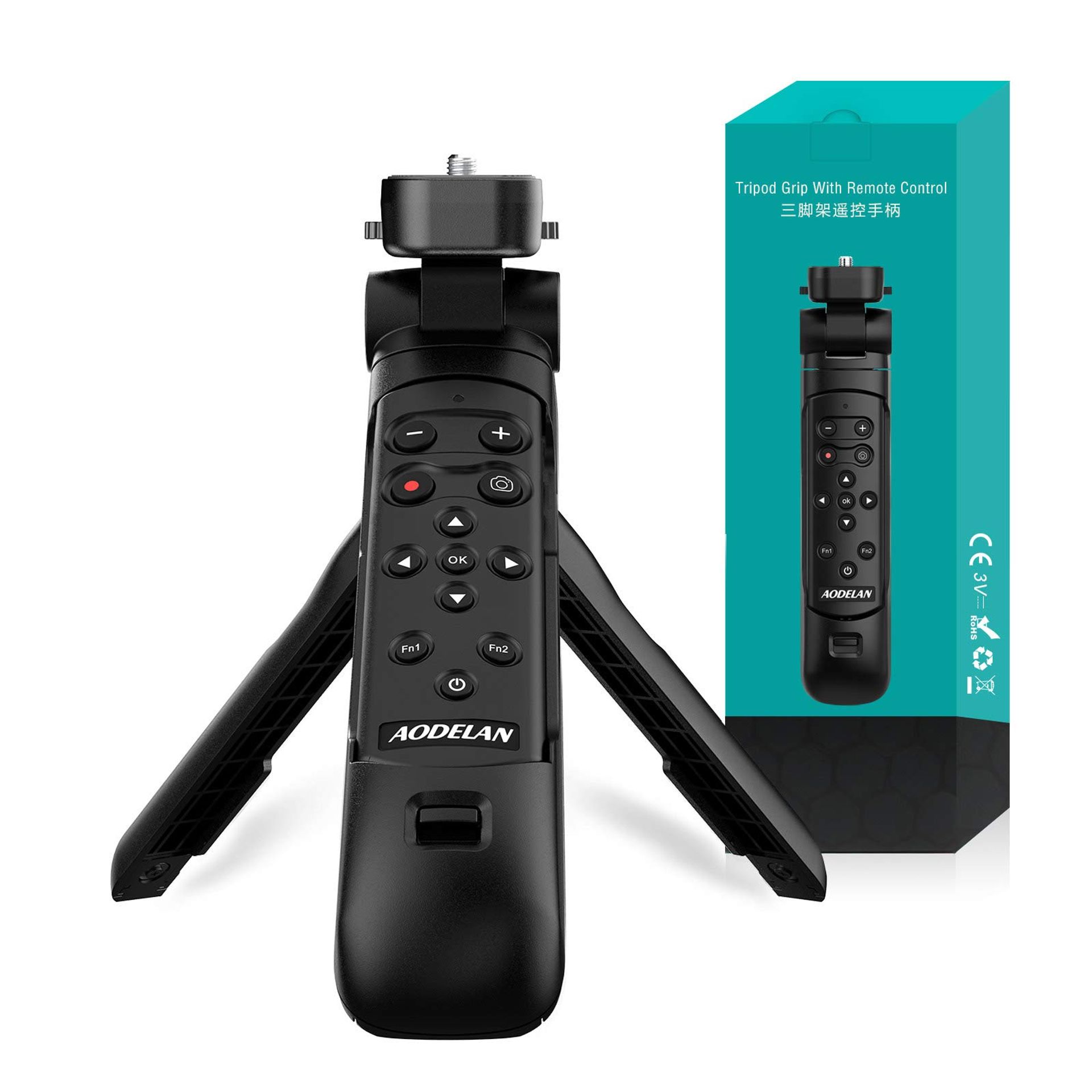 Nikon Camera Wireless Remote Control Mini Tripod Shooting Grip with Bluetooth Connectivity - for Nikon AODELAN-TG1