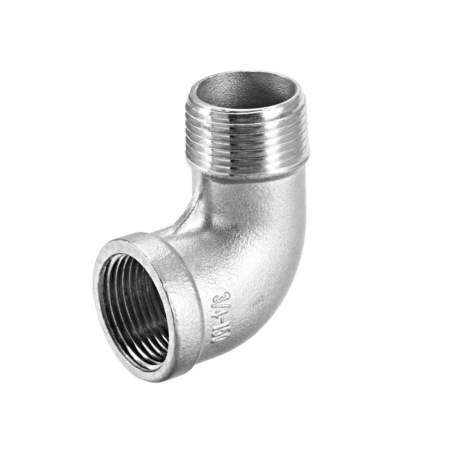 Stainless Steel 316 Pipe Fitting 90° Elbow 3/4 BSPT Female x Male Thread