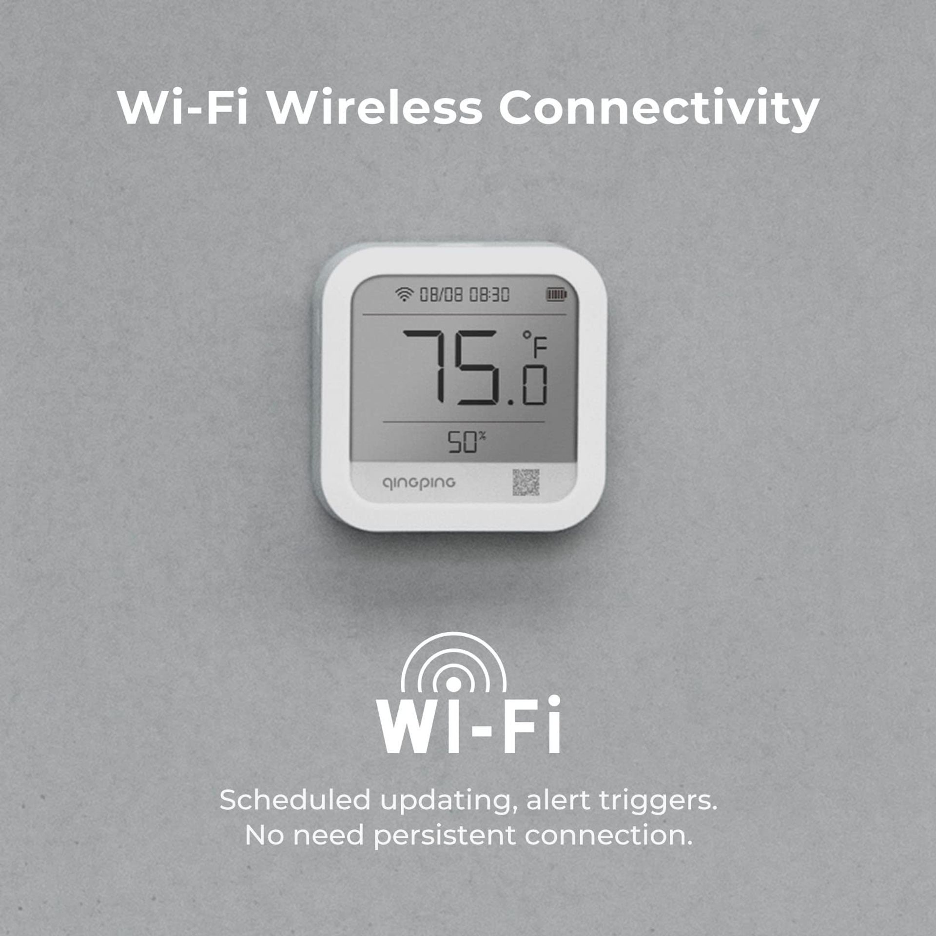 Wi-Fi Thermometer Hygrometer with Remote Monitoring