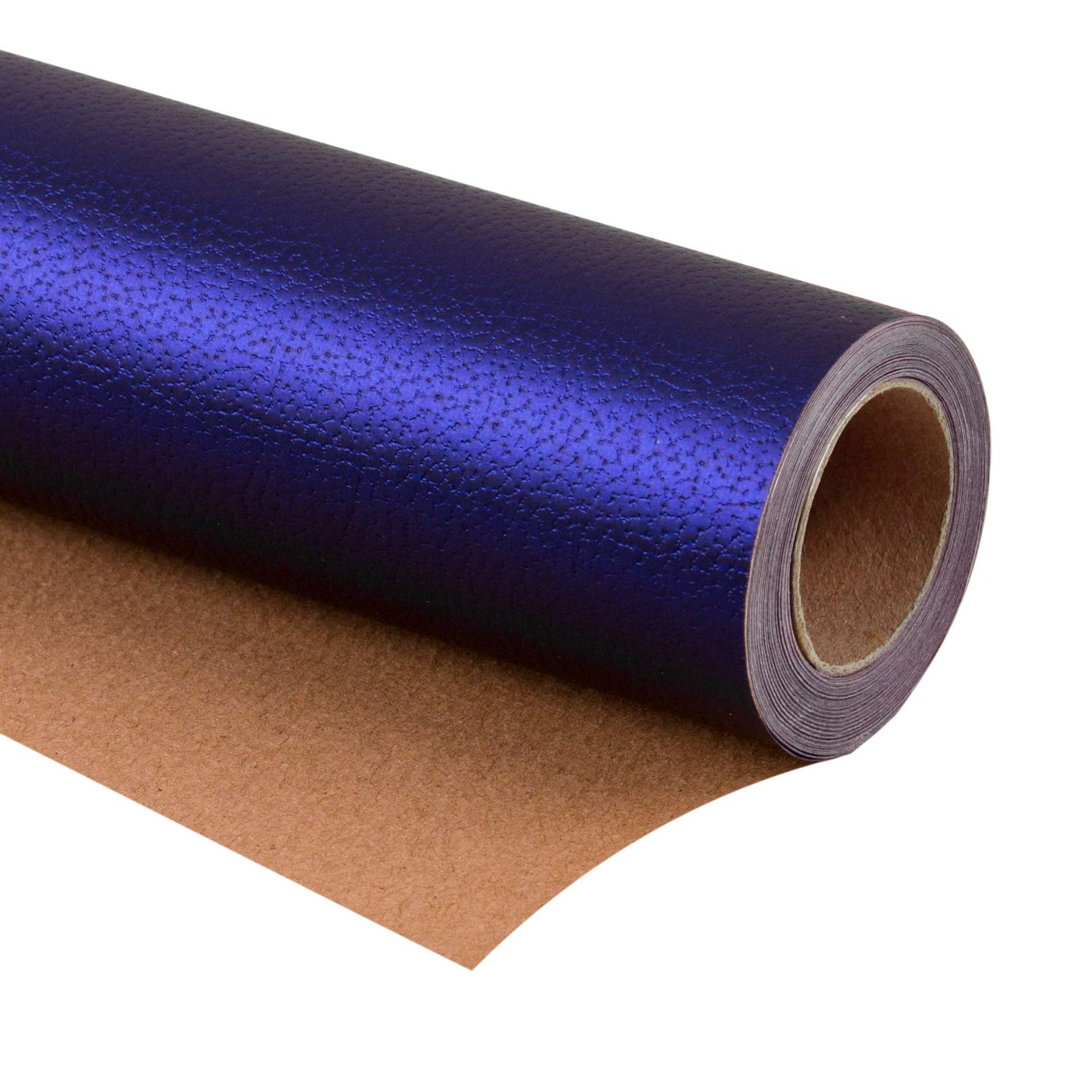 Gift Wrapping Paper Roll Premium Eco-Friendly 76cm x 5m Elegant Design - Passionate Blue 1 Pack