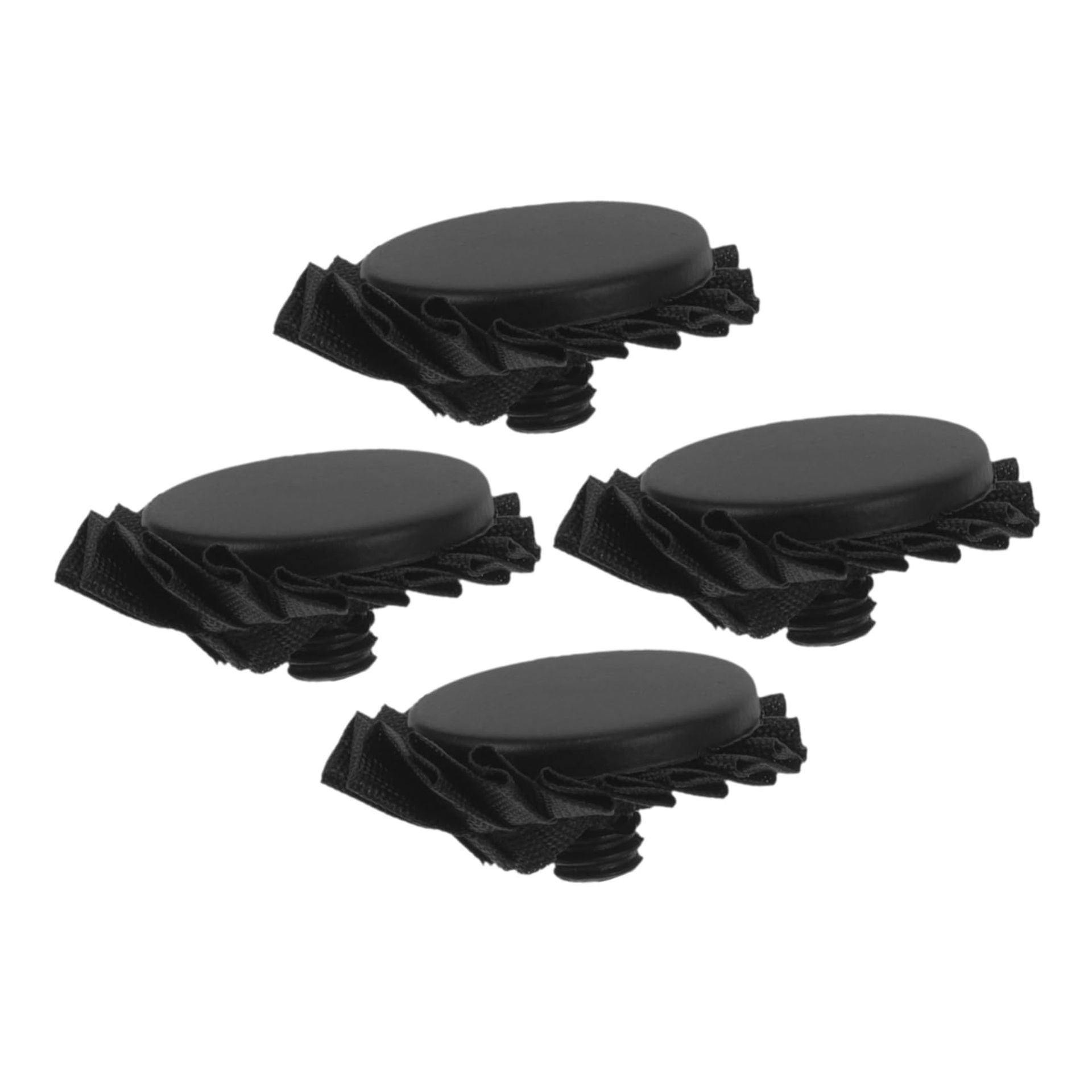 Durable Black Umbrella Tip Covers - 4 Set Replacement for Easy Repair & Camping