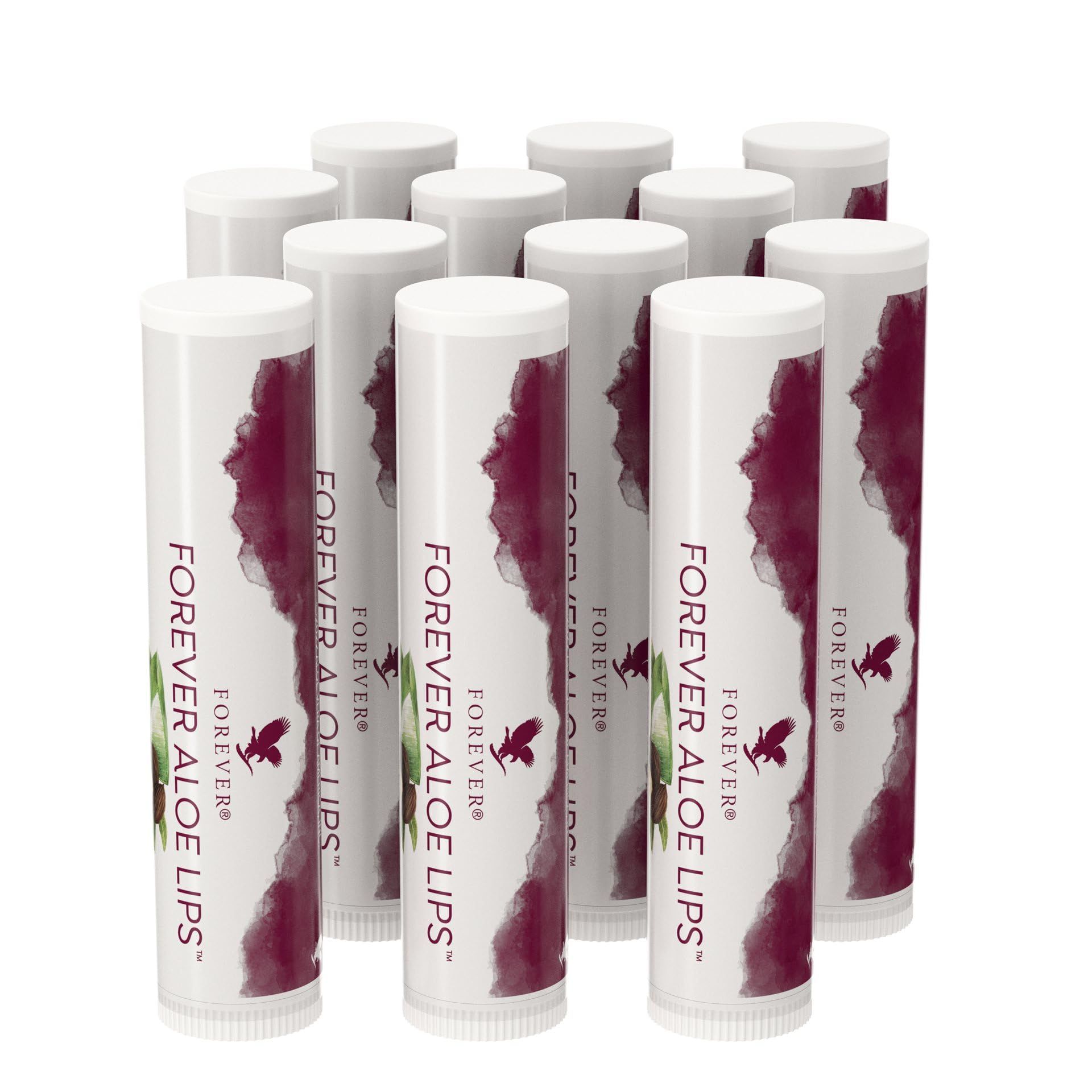 Forever Living Products Aloe Lips Box Of 12, 4.25g Per Lip Balm, Pocket-S