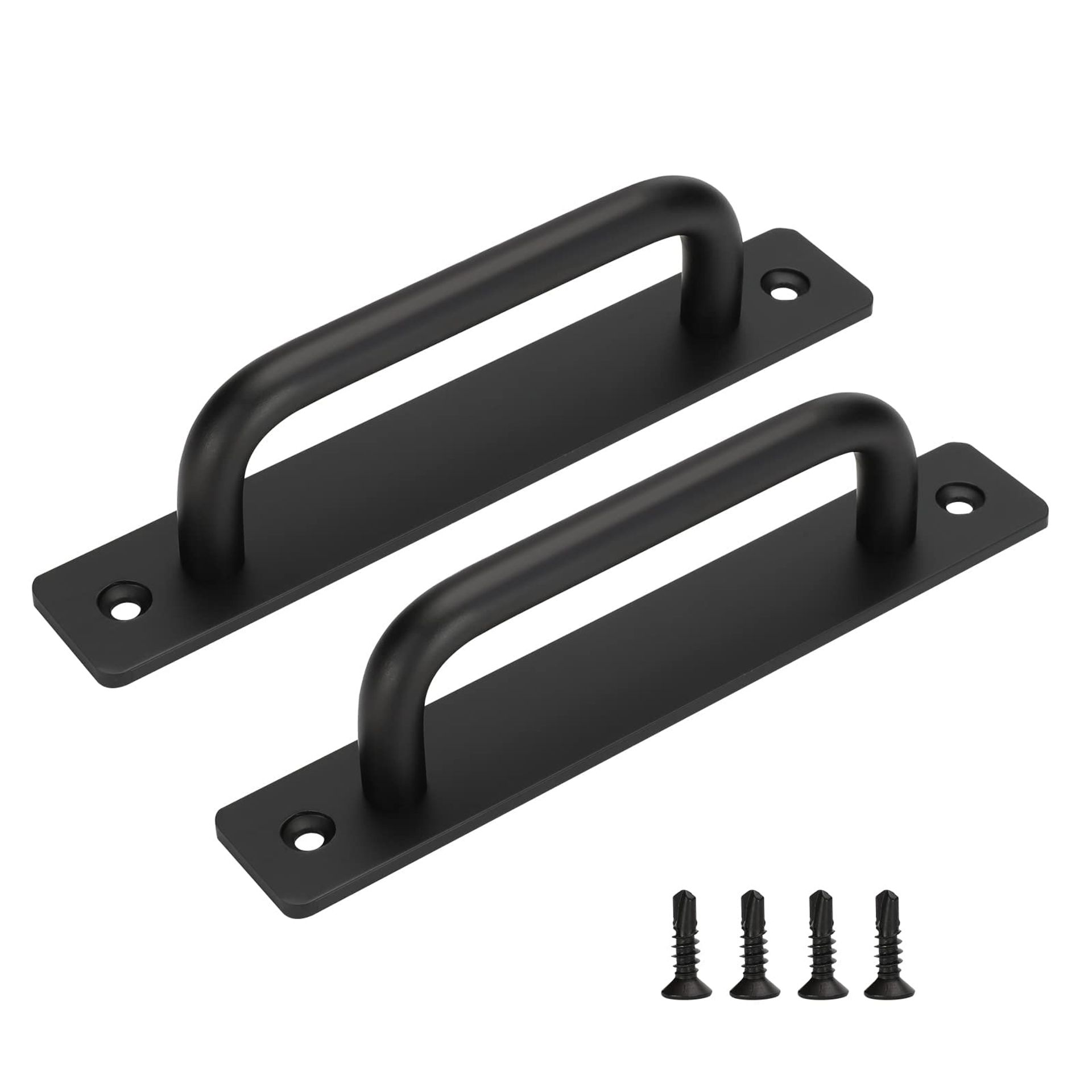 Sleek Black Kitchen Drawer Handles 2 Pack - Modern 160mm Cupboard Pulls for DIY Projects