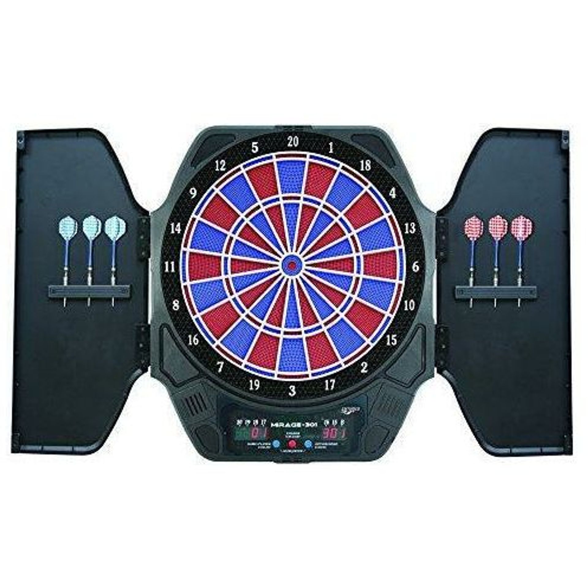 電子ダーツボード　carromco mirage301 Carromco MIRAGE-301-CABINETT Dartboard Black | Buy Online at