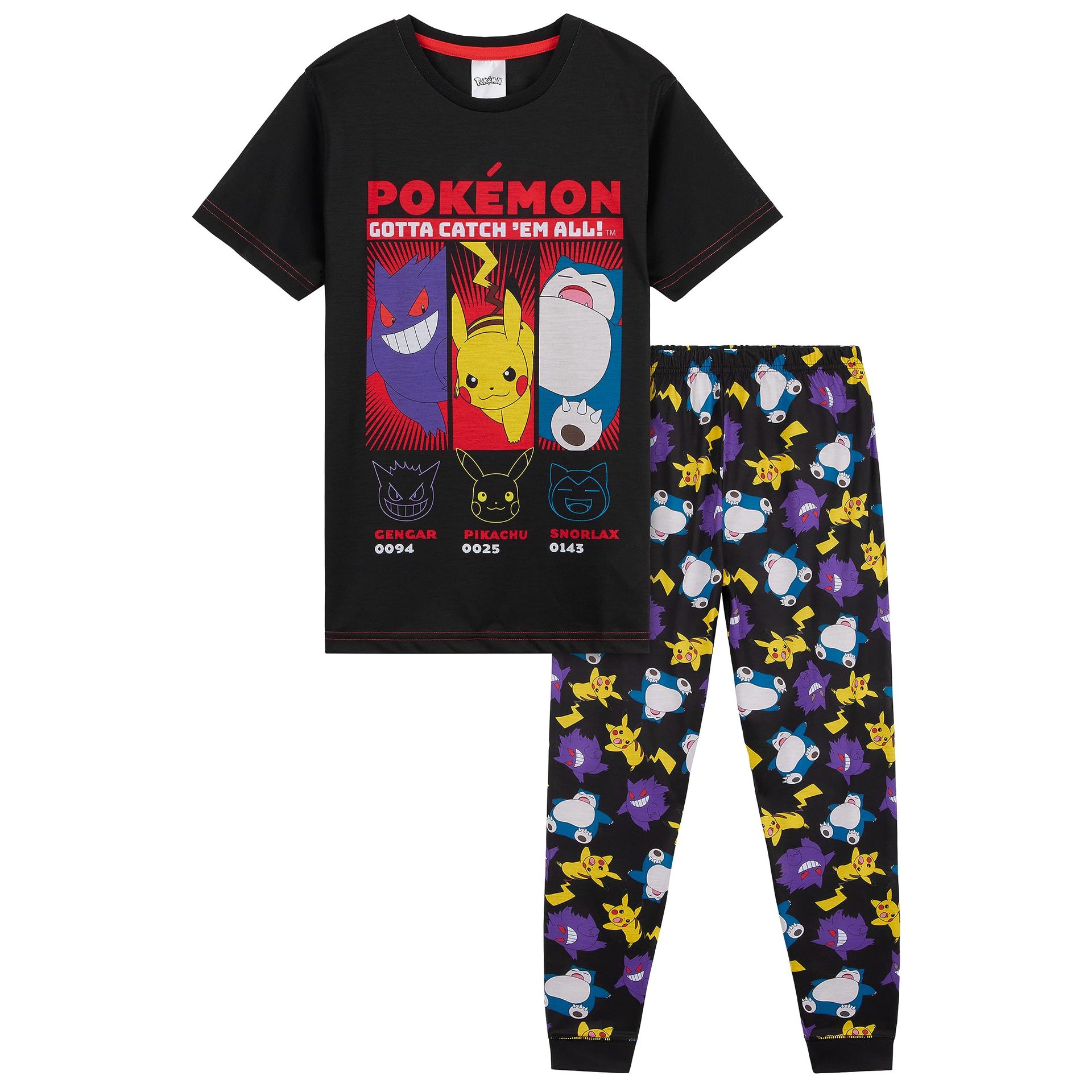 Boys' Pokemon Pyjamas Set - Comfy Lounge Wear T-Shirt & Bottoms for Kids 4-14 Years - Ideal Gifts