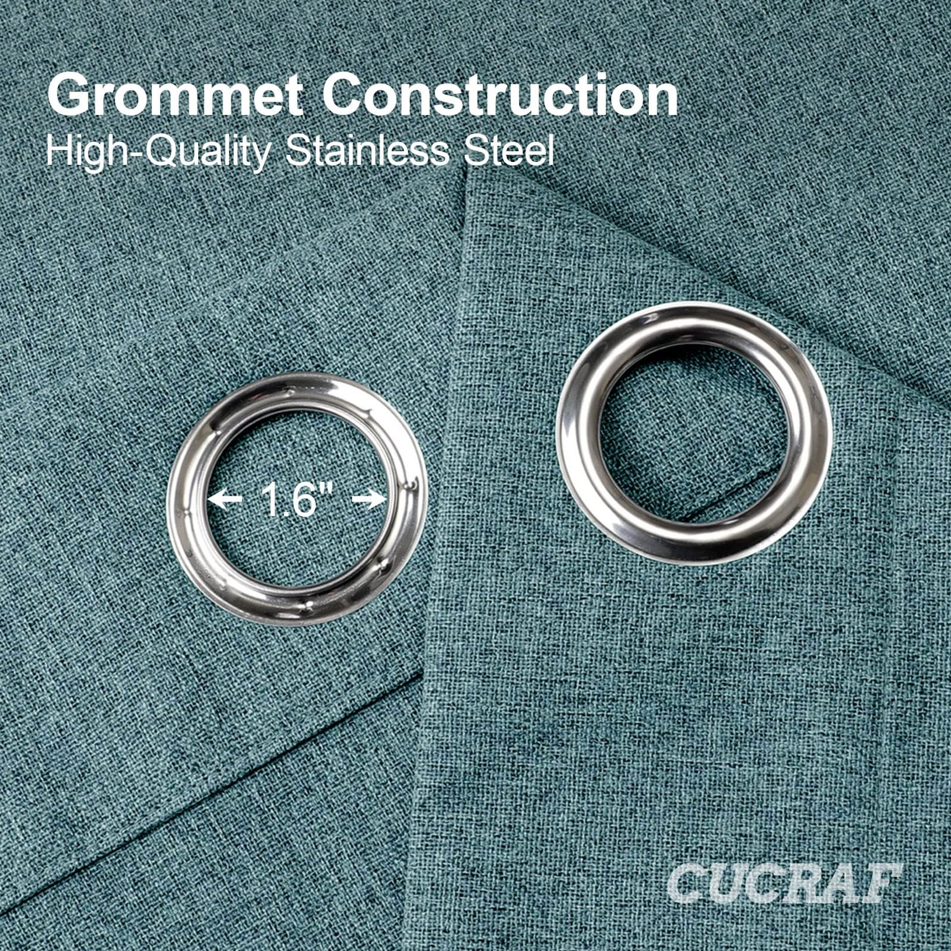 Blackout Curtains 100% Light Blocking Thermal Insulating Eyelet Design Fo