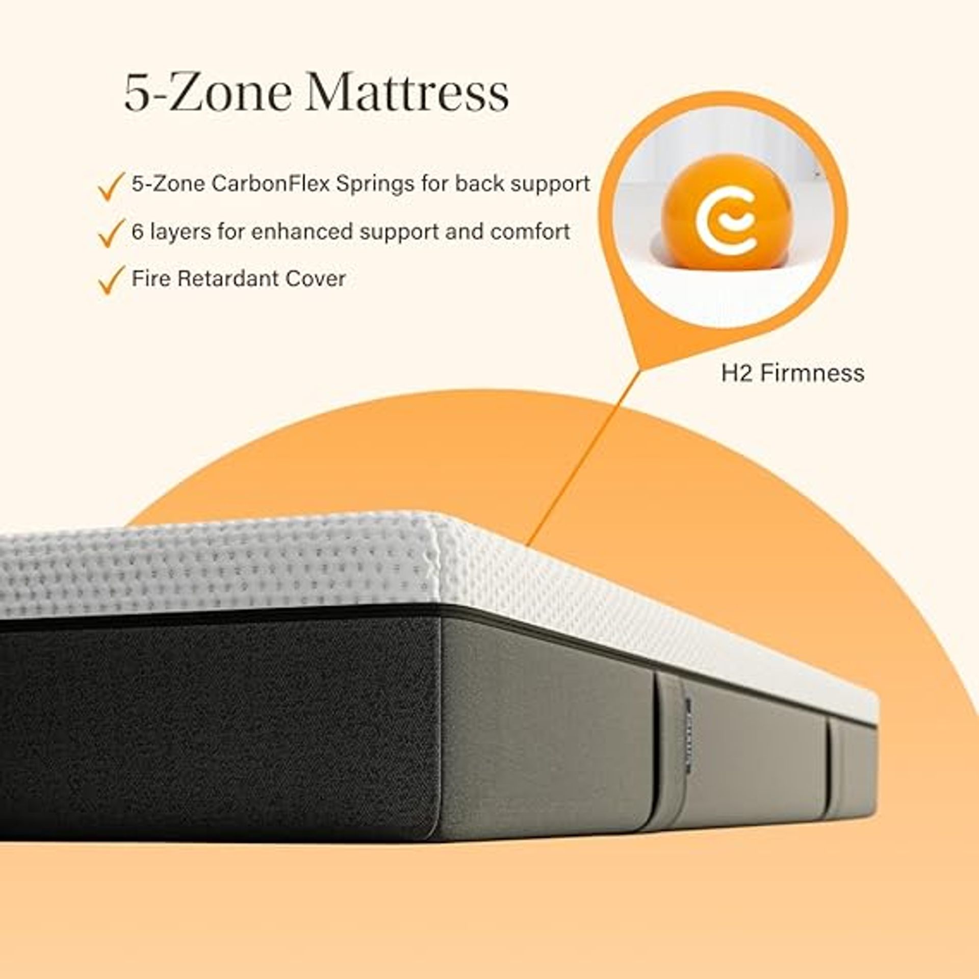 Emma Premium Small Double 4ft Memory Foam Mattress 120x190 Cm