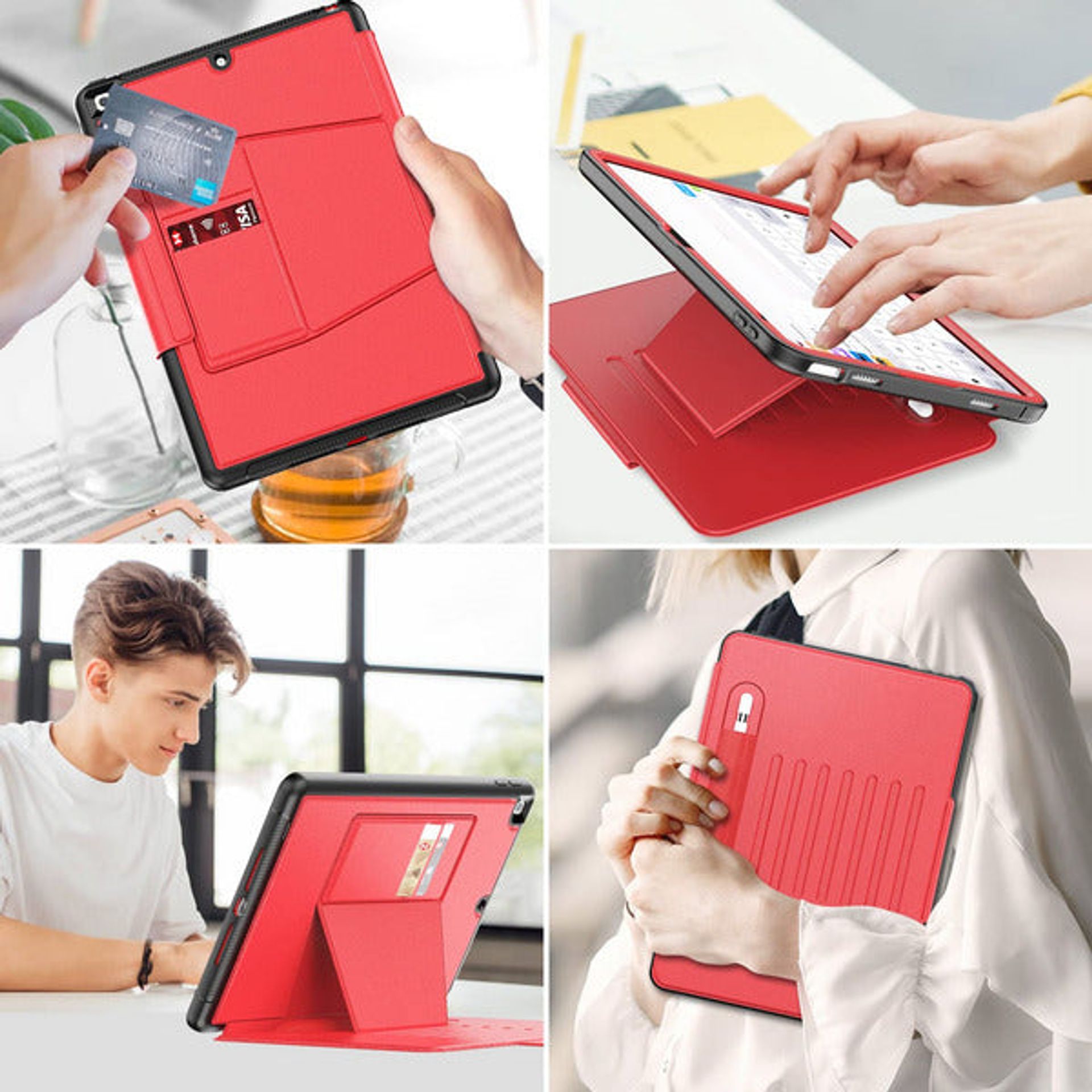 Aazon.co: SEYAC Stock Case For IPad 9th/ 8th/ 7th Generation 10.2'', Shockproof Case With - View #2