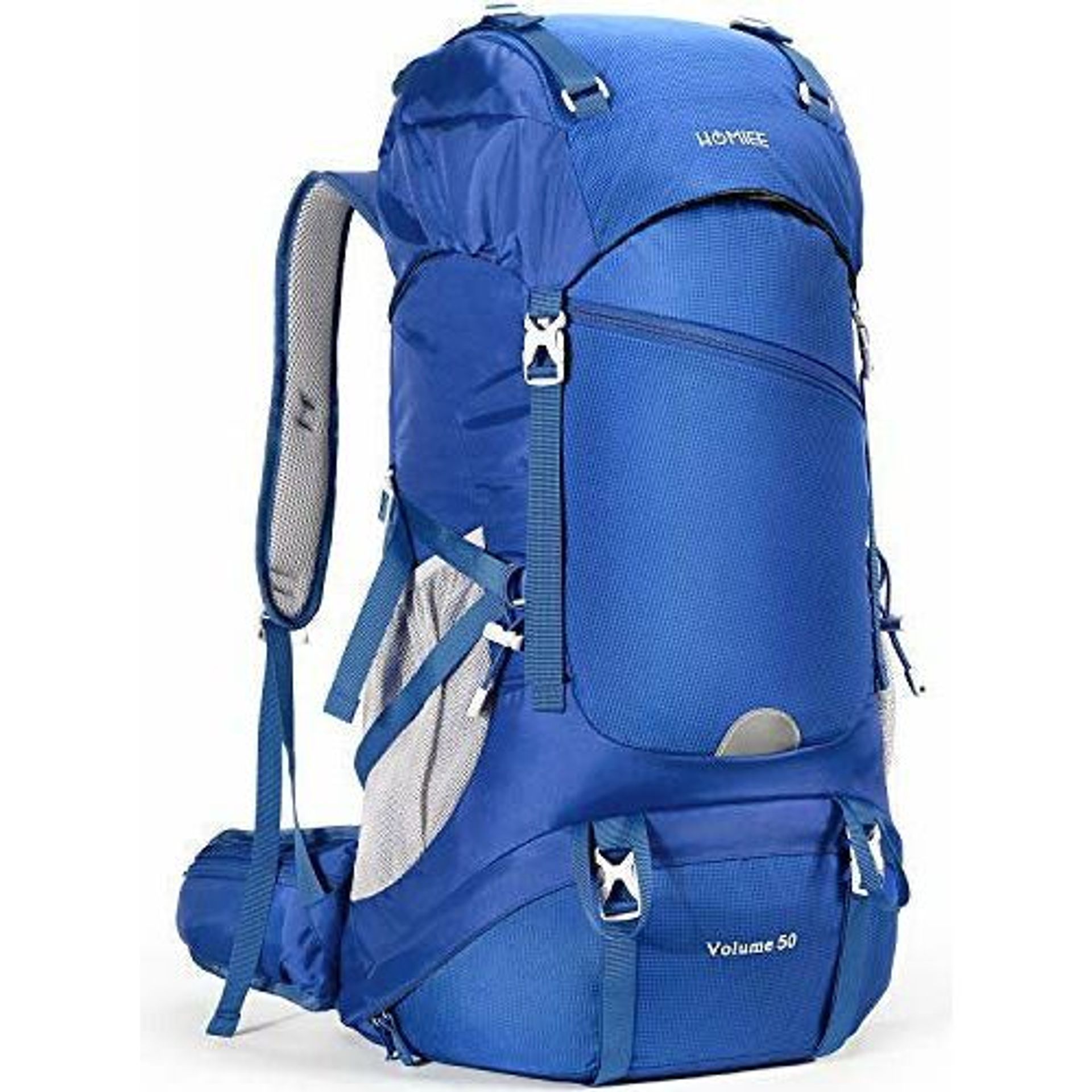 Homiee Hiking Backpack, 50L Waterproof Trekking Rucksack With Rain 