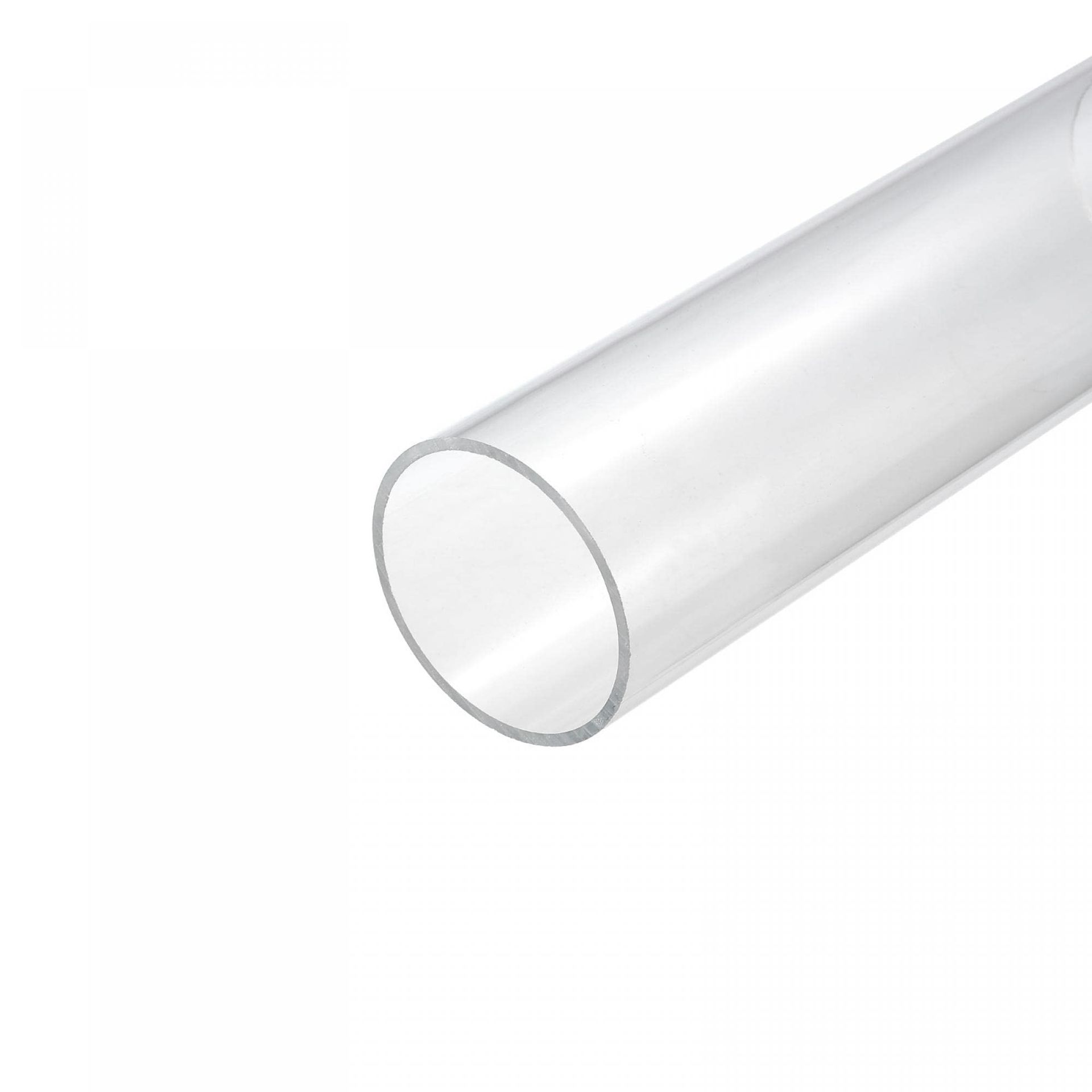 Acrylic Pipe Clear Rigid Tube 54mm ID 60mm OD 10" for Lamps, Lanterns & Water Cooling - Durable & High Transparency