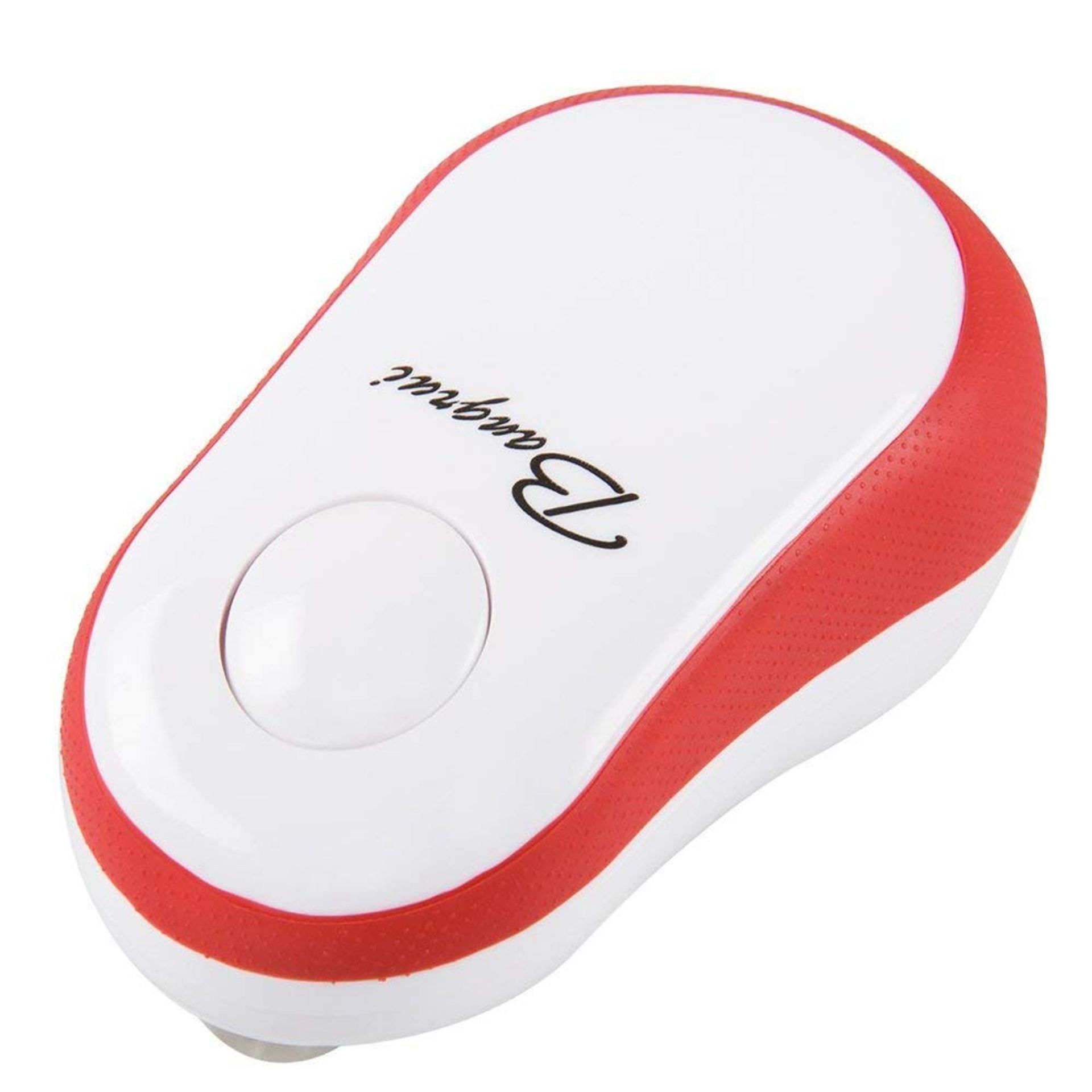 Automatic Electric Can Opener Safety Smooth Edge One-Touch Design for Kitchen Use - Red Trumpet