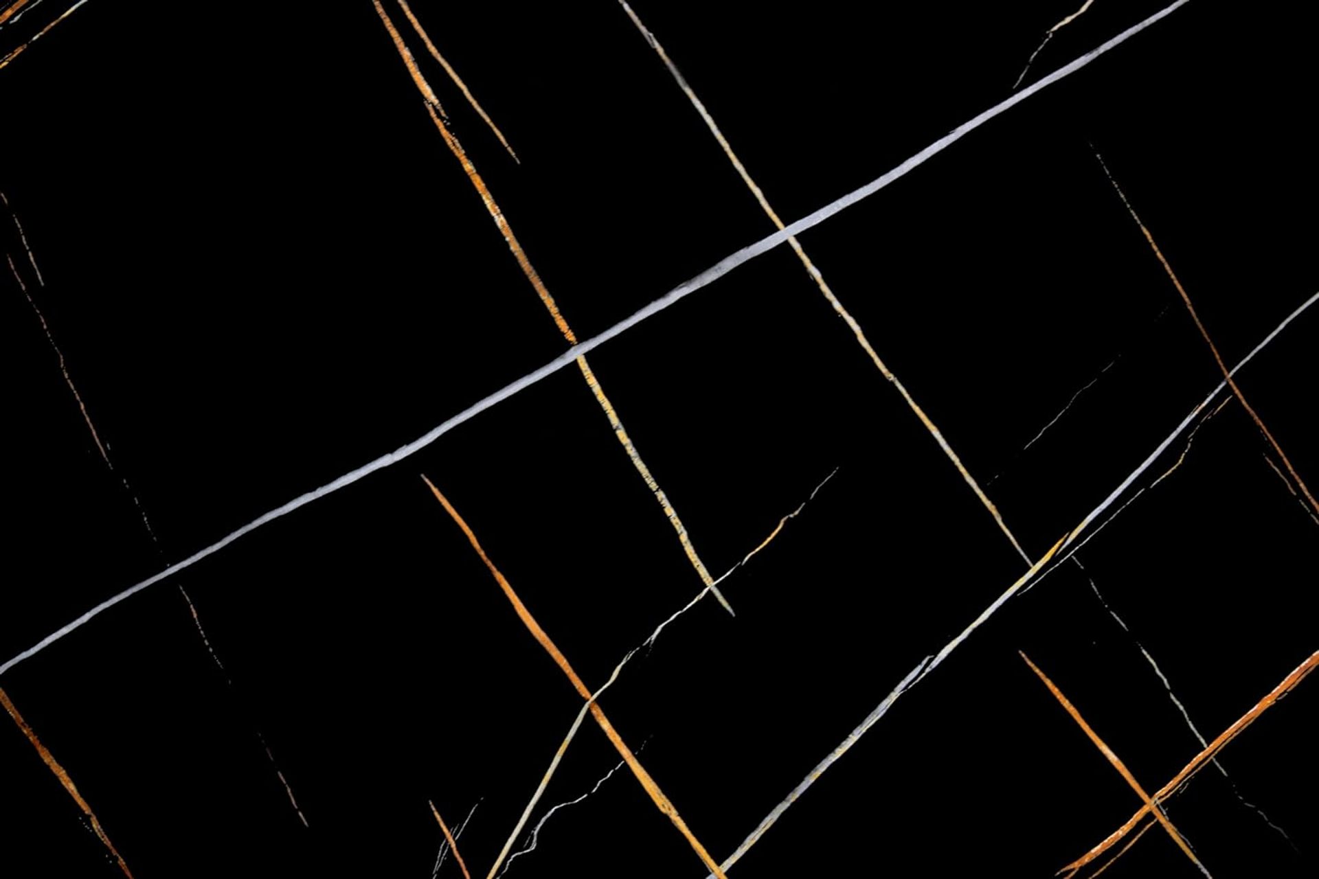 Black and Gold Marble Self Adhesive Wallpaper - 40cm x 1000cm Peel and Stick for Kitchen Worktop, Living Room, Furniture Covering