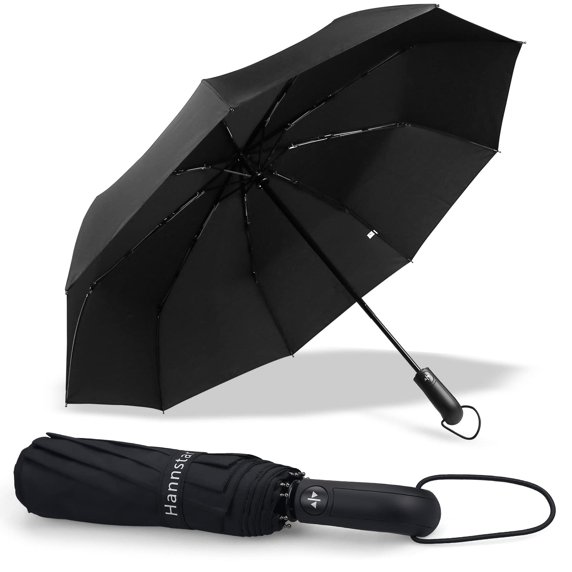 Compact Windproof Travel Umbrella - Auto Open/Close, Portable & Lightweight for Men & Women