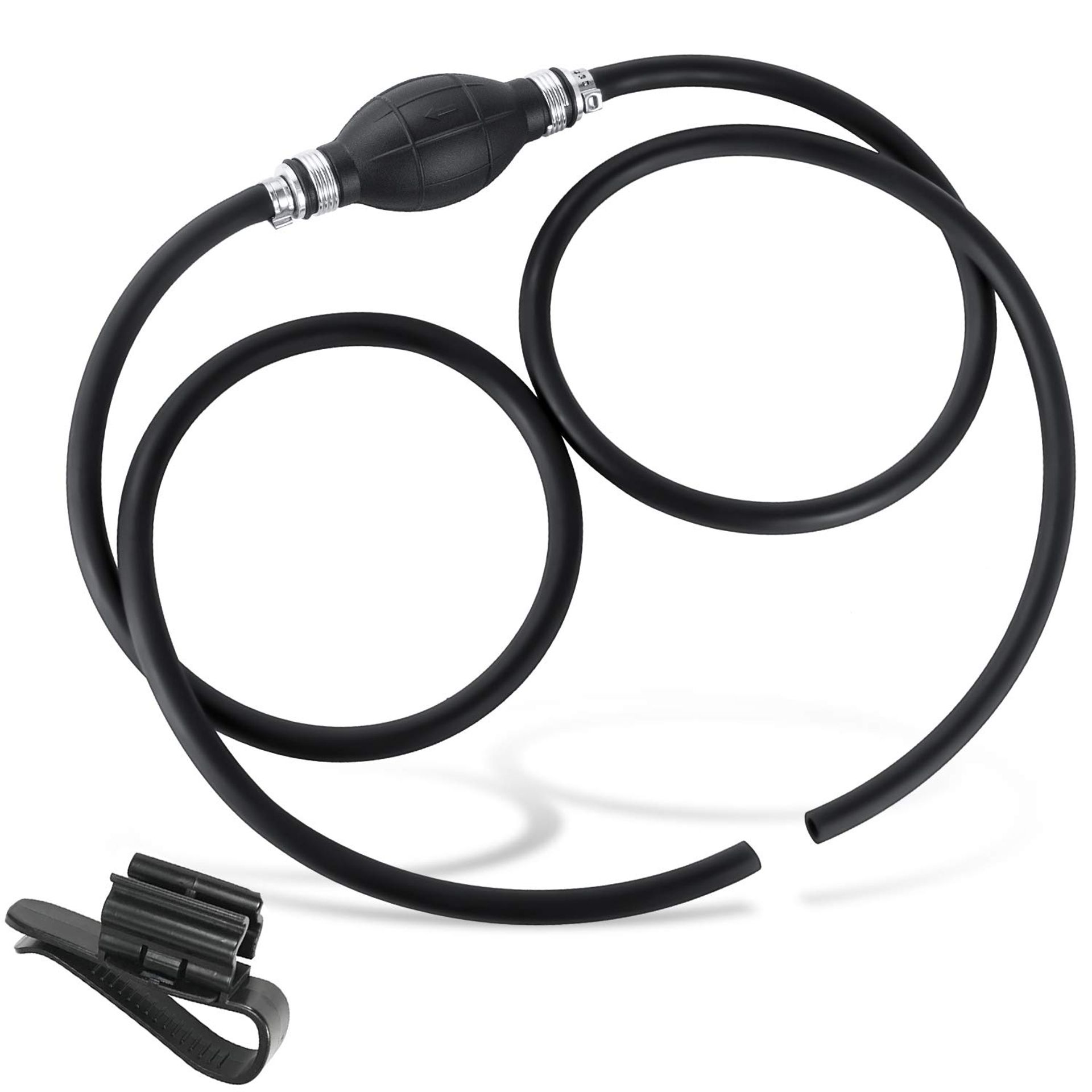 Efficient Siphon Pump for Fuel Transfer - Hand Operated, Corrosion Resistant, 1.8m Hose