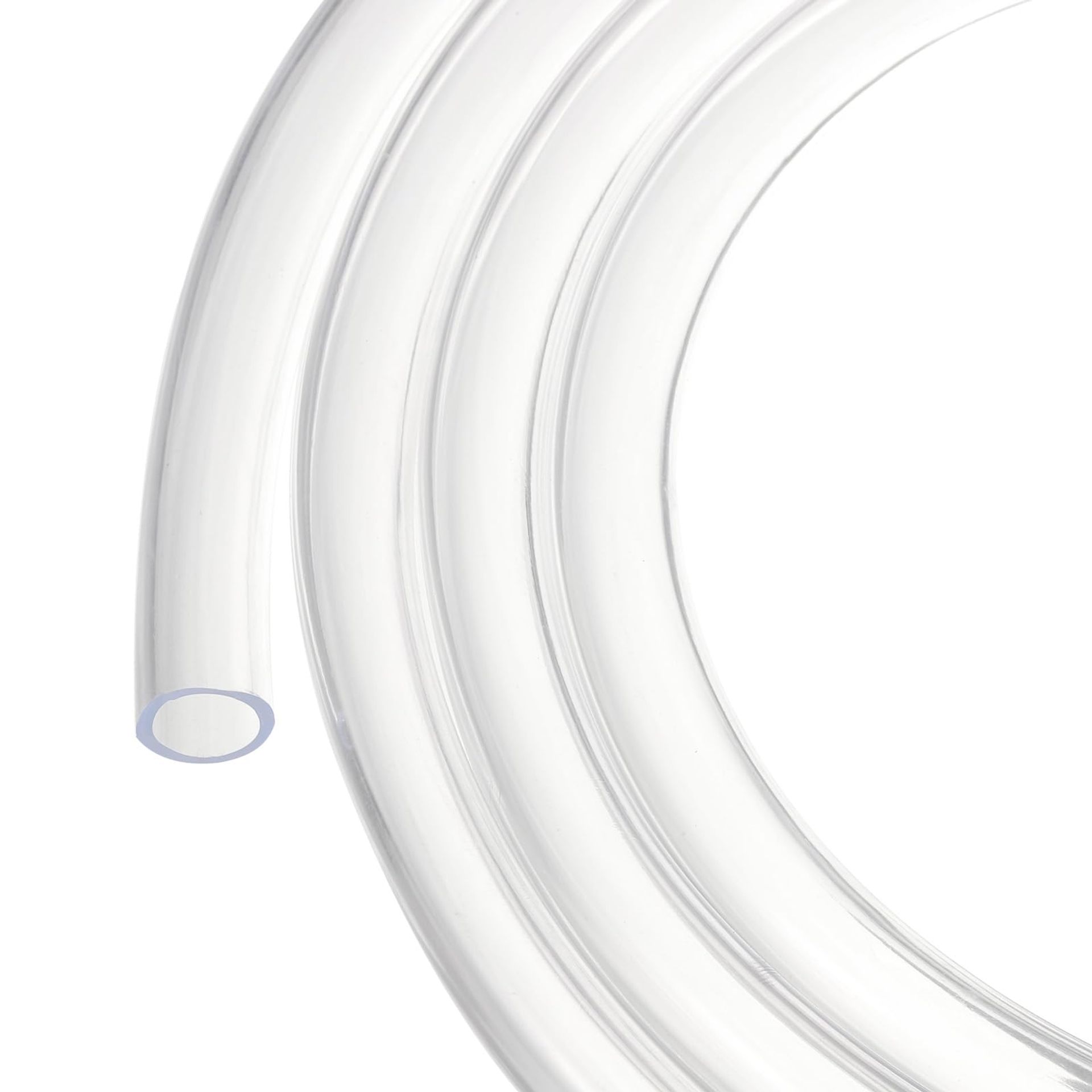25ft Clear PVC Tubing - Flexible Vinyl Hose for Garden, Aquarium & More