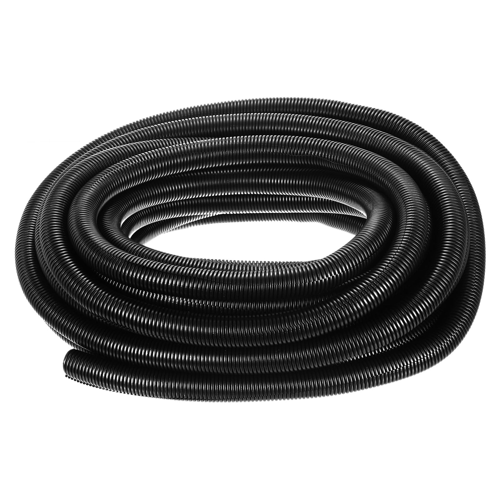 Split Wire Loom Tubing 7/8 Inch x 50 Ft Protective Flexible Conduit Electrical Cable Cover - White 7/8 Inch x 50 Ft