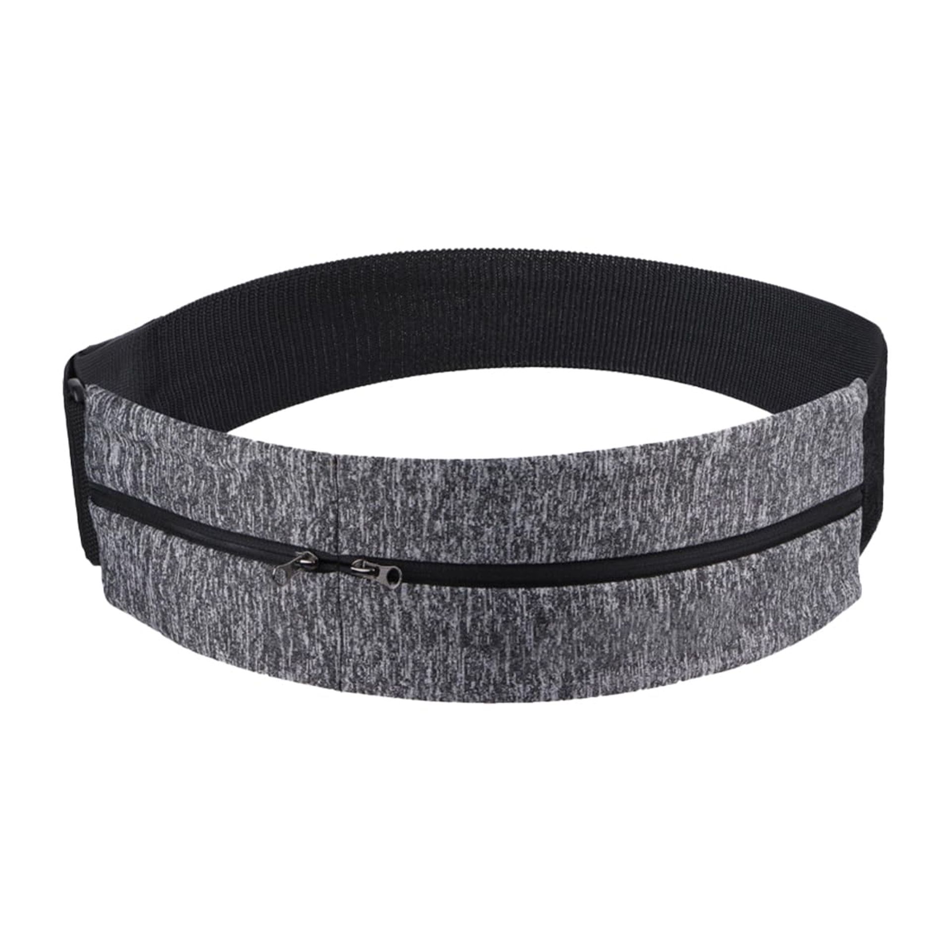 Running Belt Waist Pack Adjustable No-Bounce Fitness Pouch for Phone Keys Travel - Grey One Size