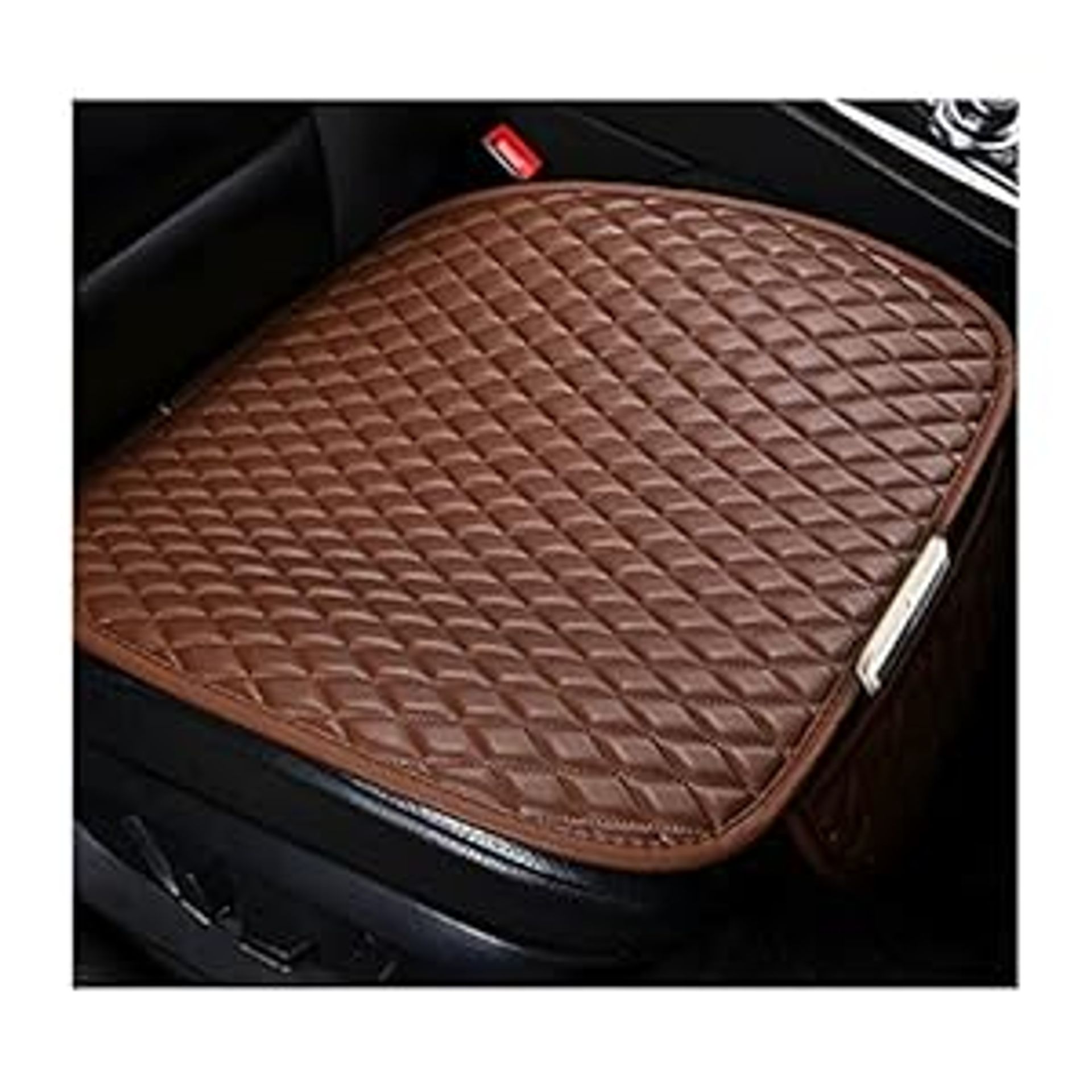 Car Seat Cushion Pad Set of 2 Breathable Memory Foam Anti-Slip Protectors for Front Seats, Truck, SUV, Van - Coffee 51x49.5cm