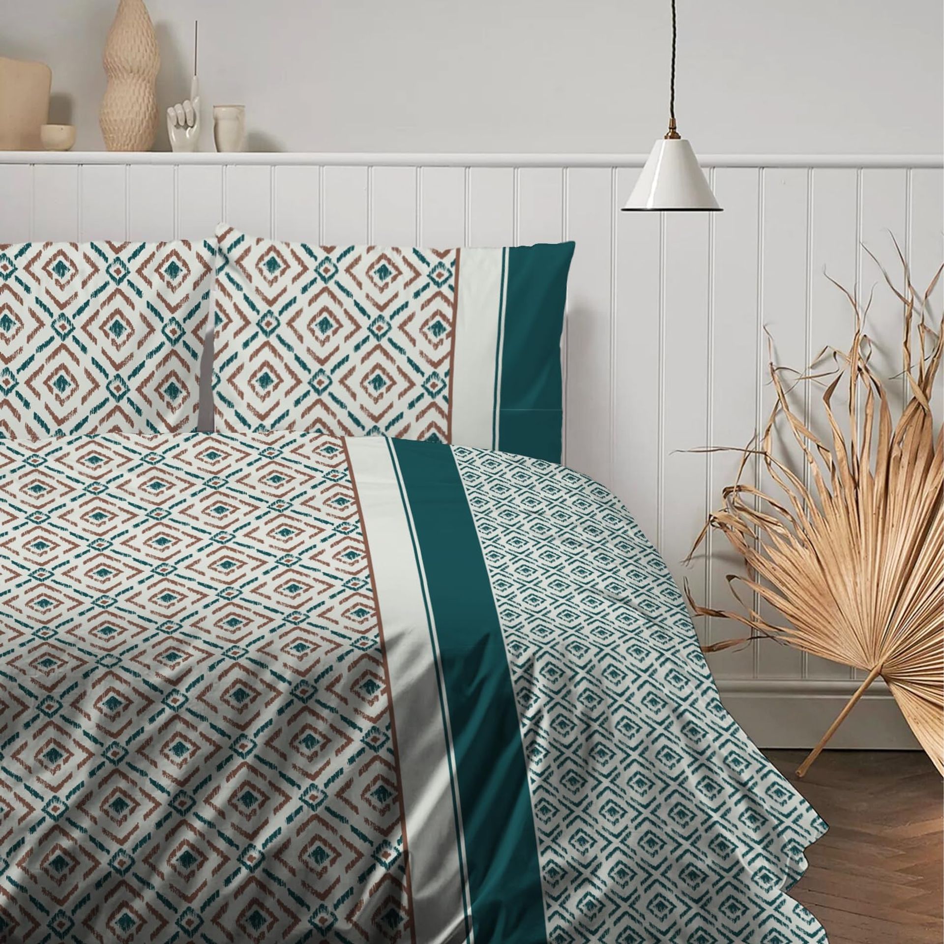 3D Printed Floral Double Duvet Cover Set for Kids, 200x200cm, Microfibre, Includes 2 Pillowcases