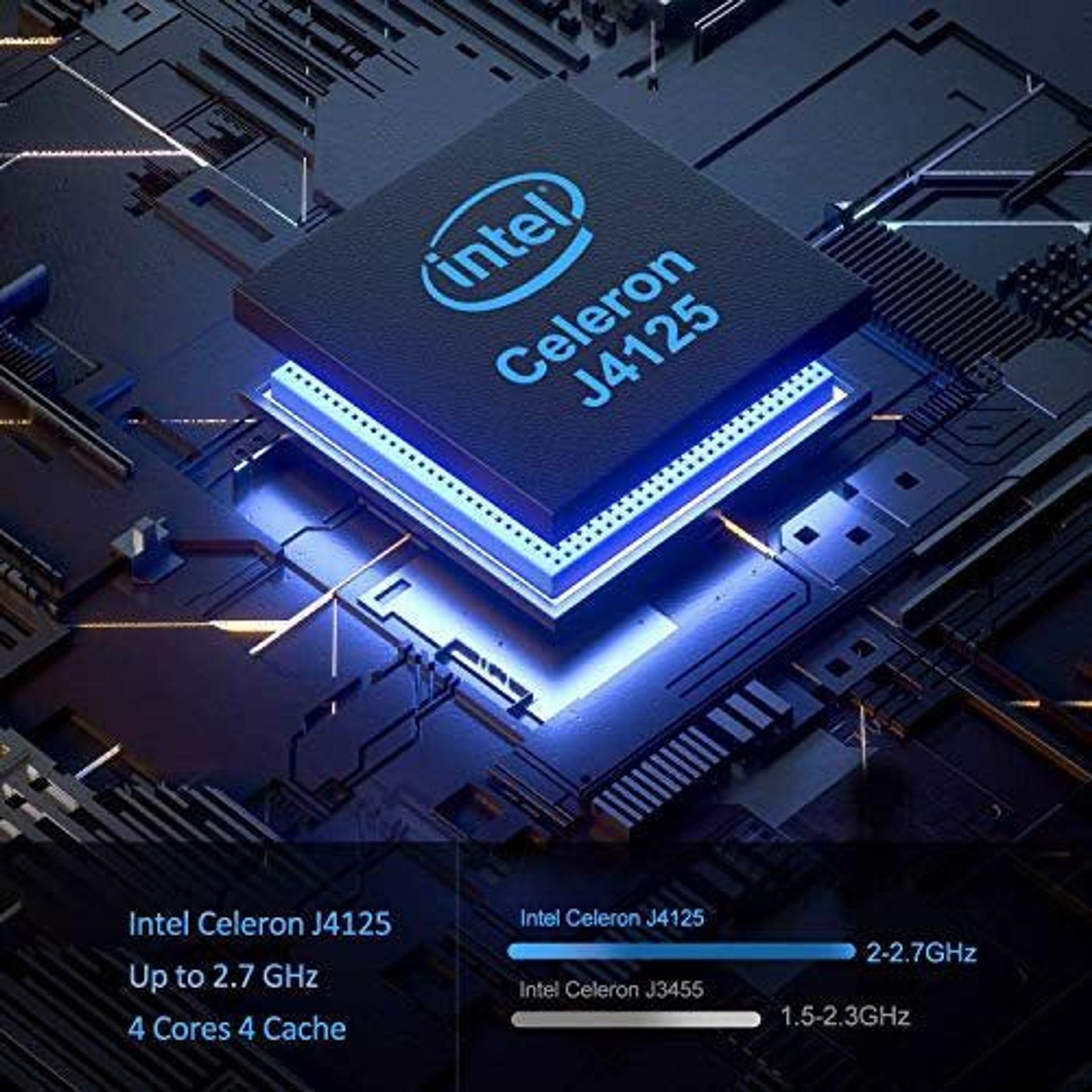 ACEPC Mini PC,8GB DDR4/ 256GB ROM Intel Celeron J4125 Processor