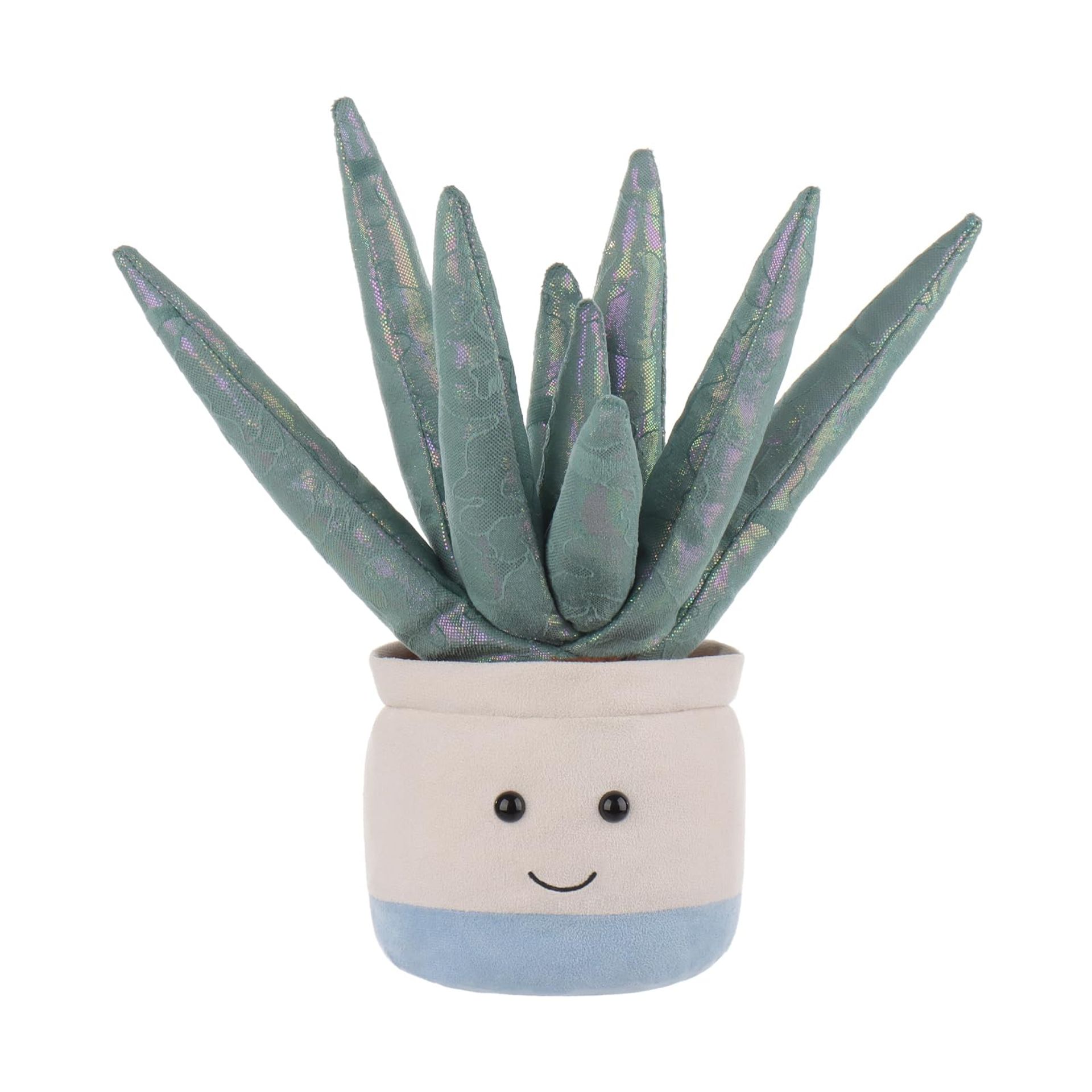 Succulent Potted Plush Aloe Plant Toy – Soft Cuddly Stuffed Animal for Kids, Cute Decorative Plushie Companion