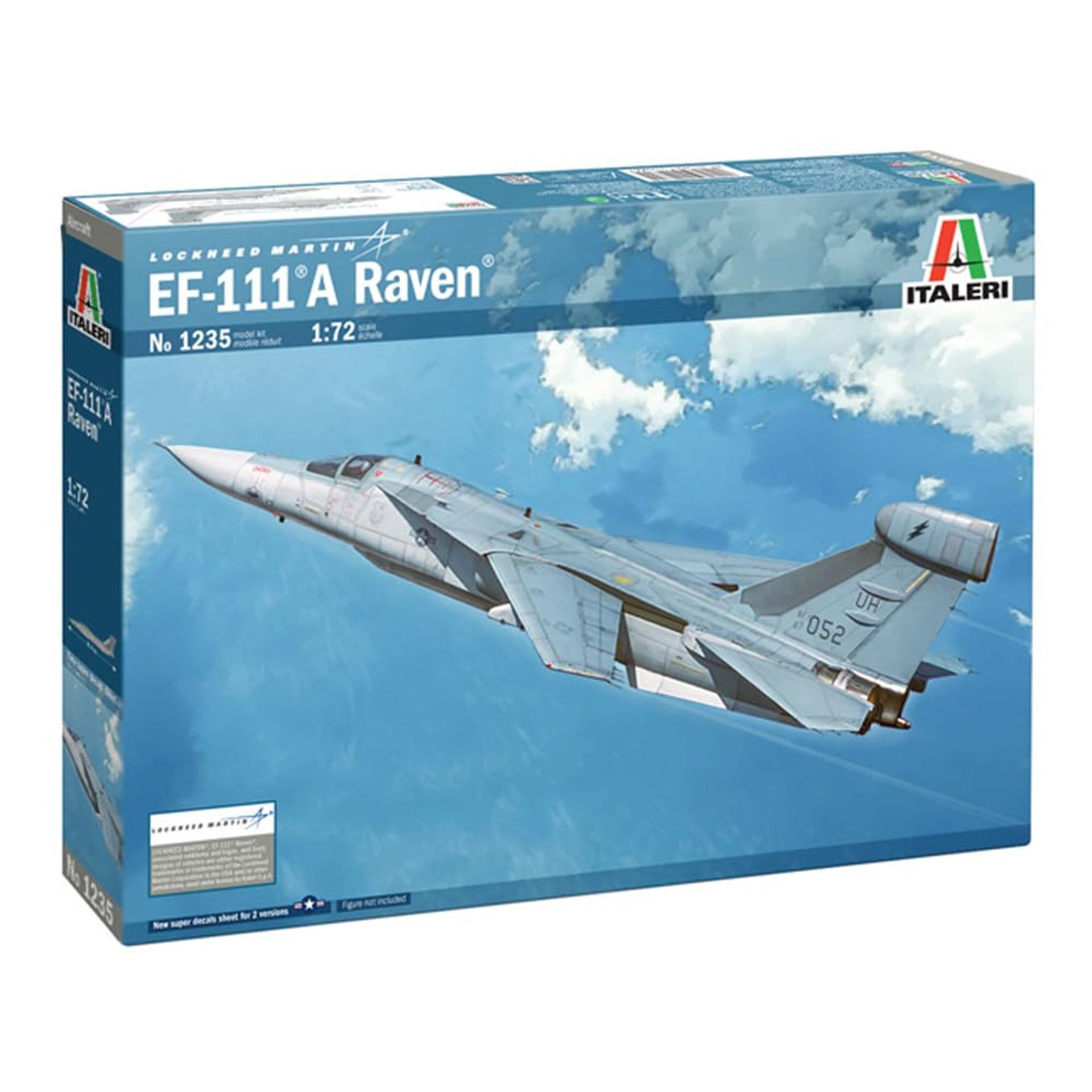 EF-111A Raven Aircraft Model Kit Detailed 1:72 Scale Build Set - Unpainted 1:72