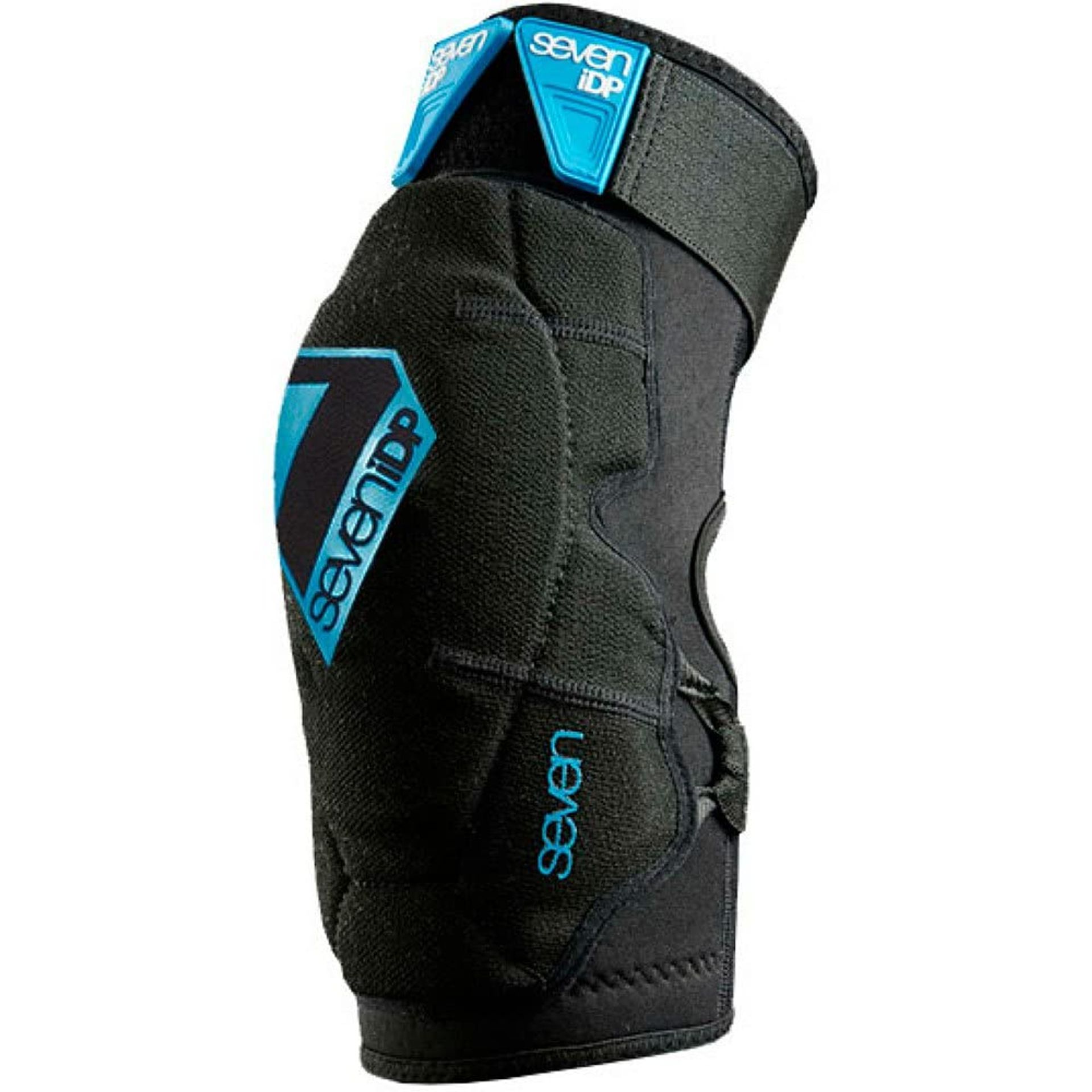 7iDP Flex Elbow Pads Dual-Layer Protection Open Back Breathable Design - Black X Large