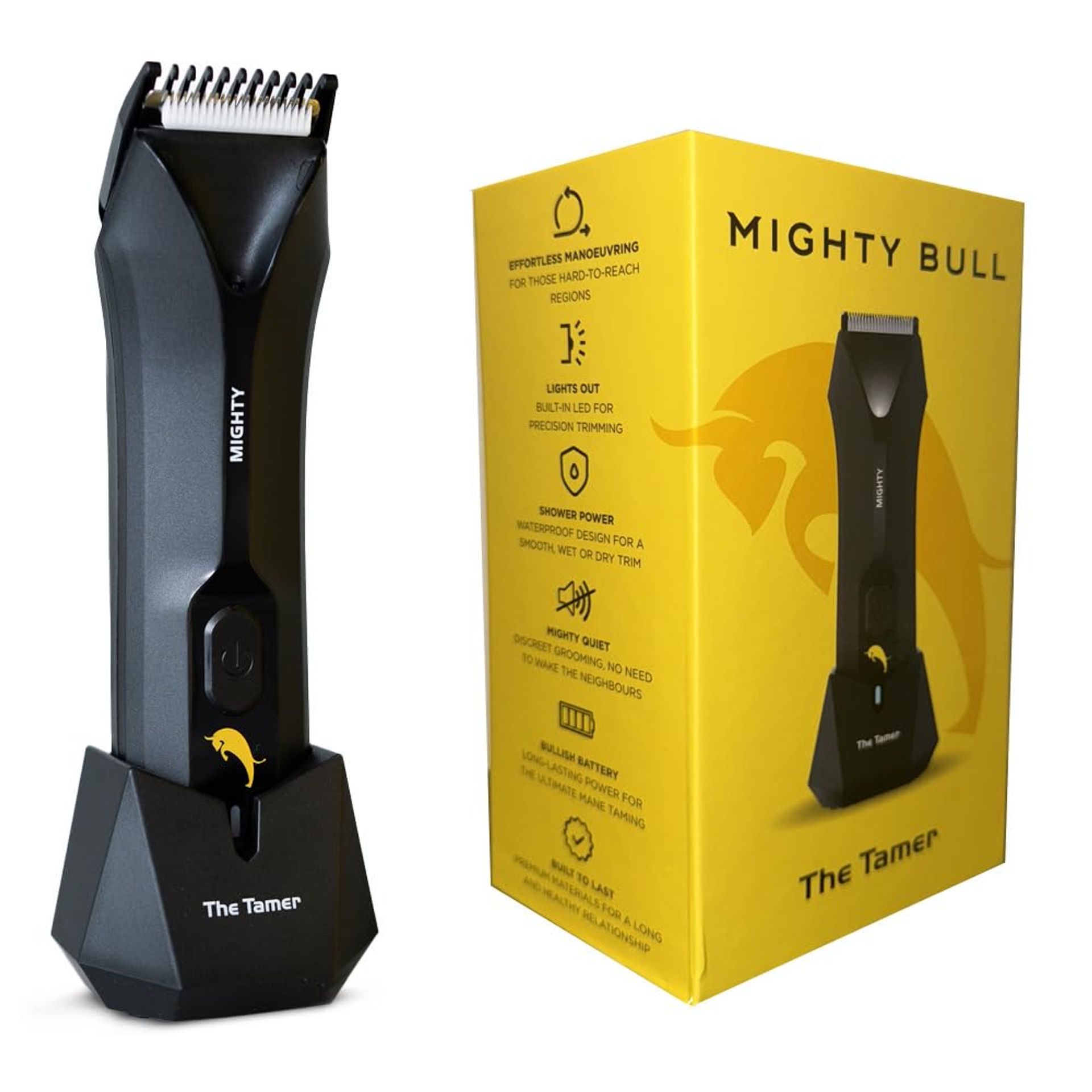 The Tamer Manscaper: Premium Waterproof Body Hair Trimmer for Men, USB-C Rechargeable, 120 Min Runtime