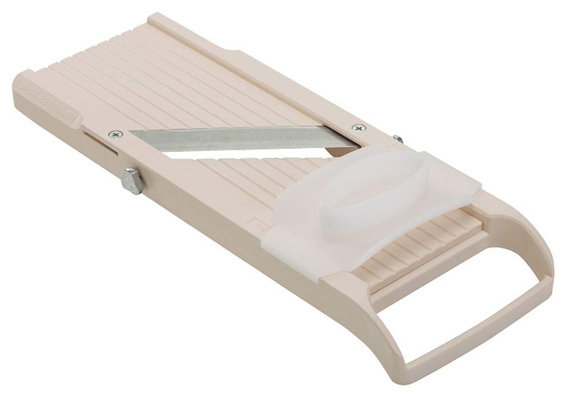 Mandoline Slicer Adjustable Thickness Vegetable Cutter with 4 Japanese Stainless Steel Blades - Almond BN3S