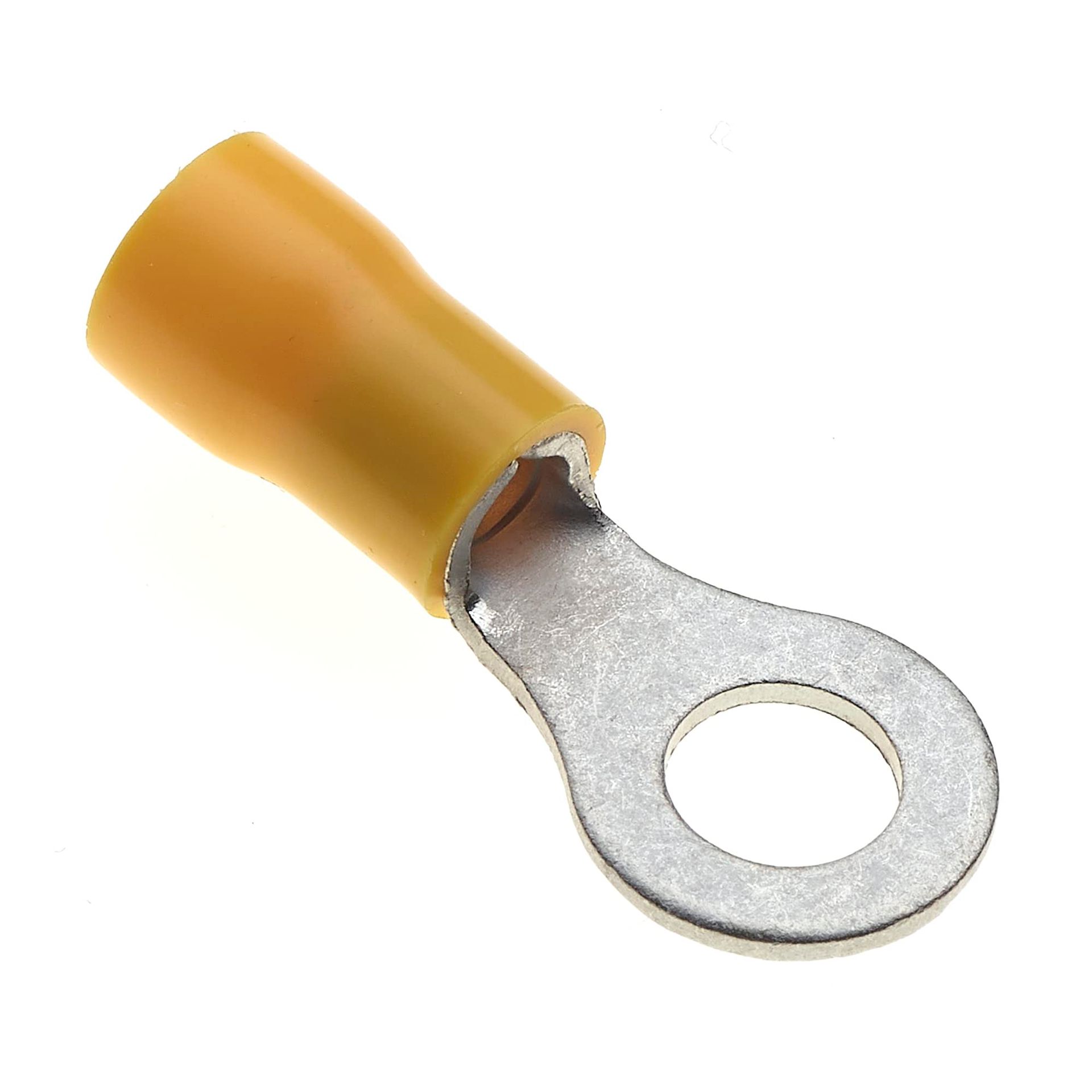 Yellow Keple Ring Crimp Terminals 6mm 48A - Pack of 100, Heat Shrink Connectors