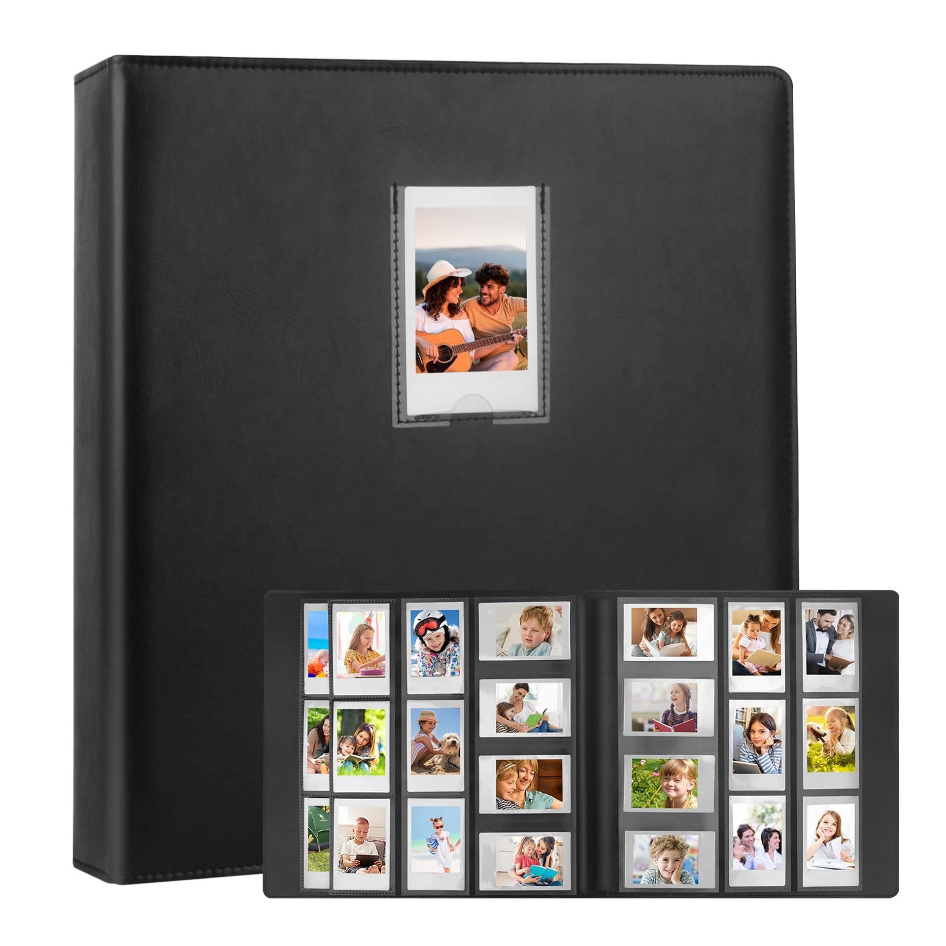 640 Pocket Photo Album for Instax Mini & Polaroid 2x3" Photos - Black
