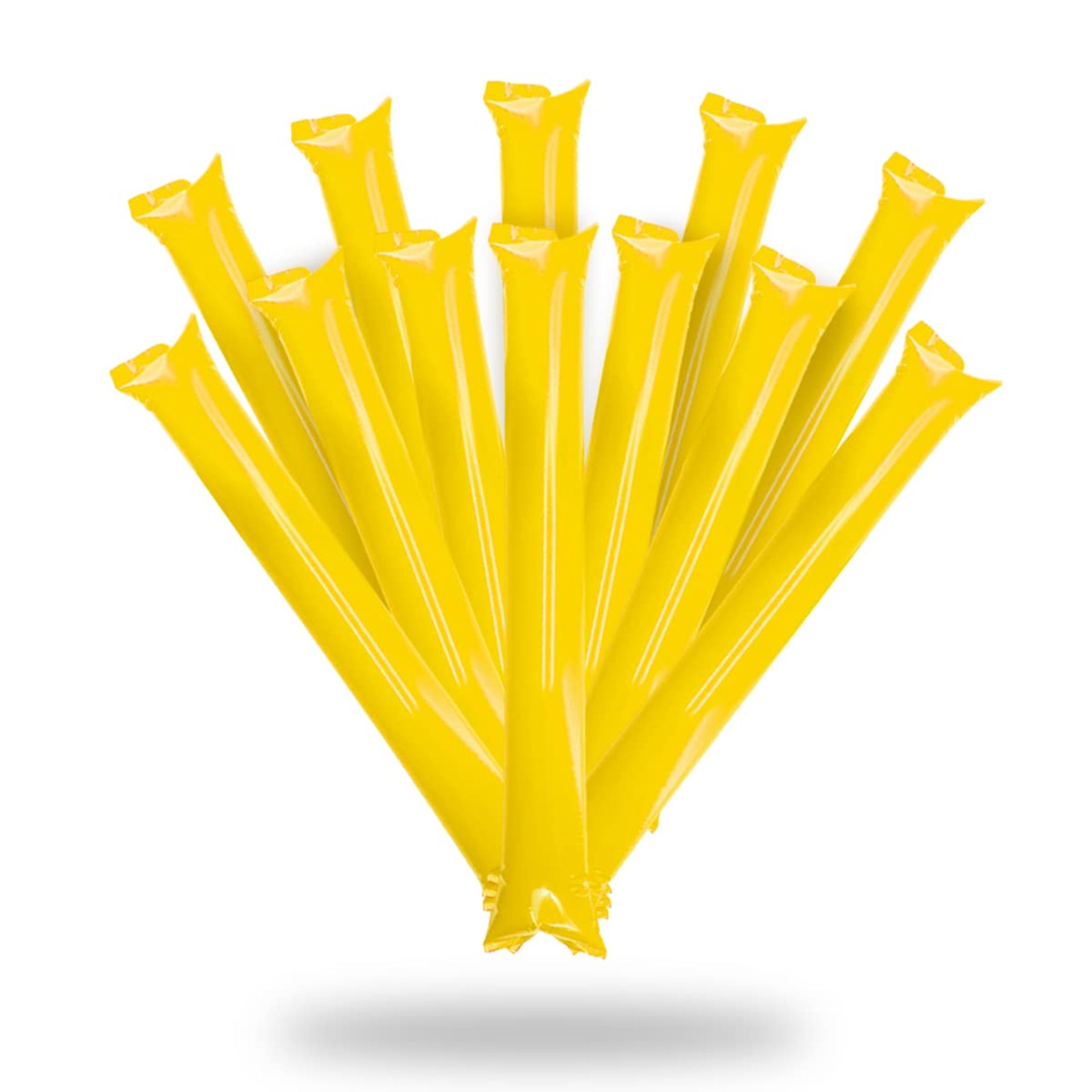 50 Pairs Inflatable Bam Bam Thunder Sticks Noisemakers – Reusable Yellow Clappers for Sports, Concerts, Parties & Cheer Events