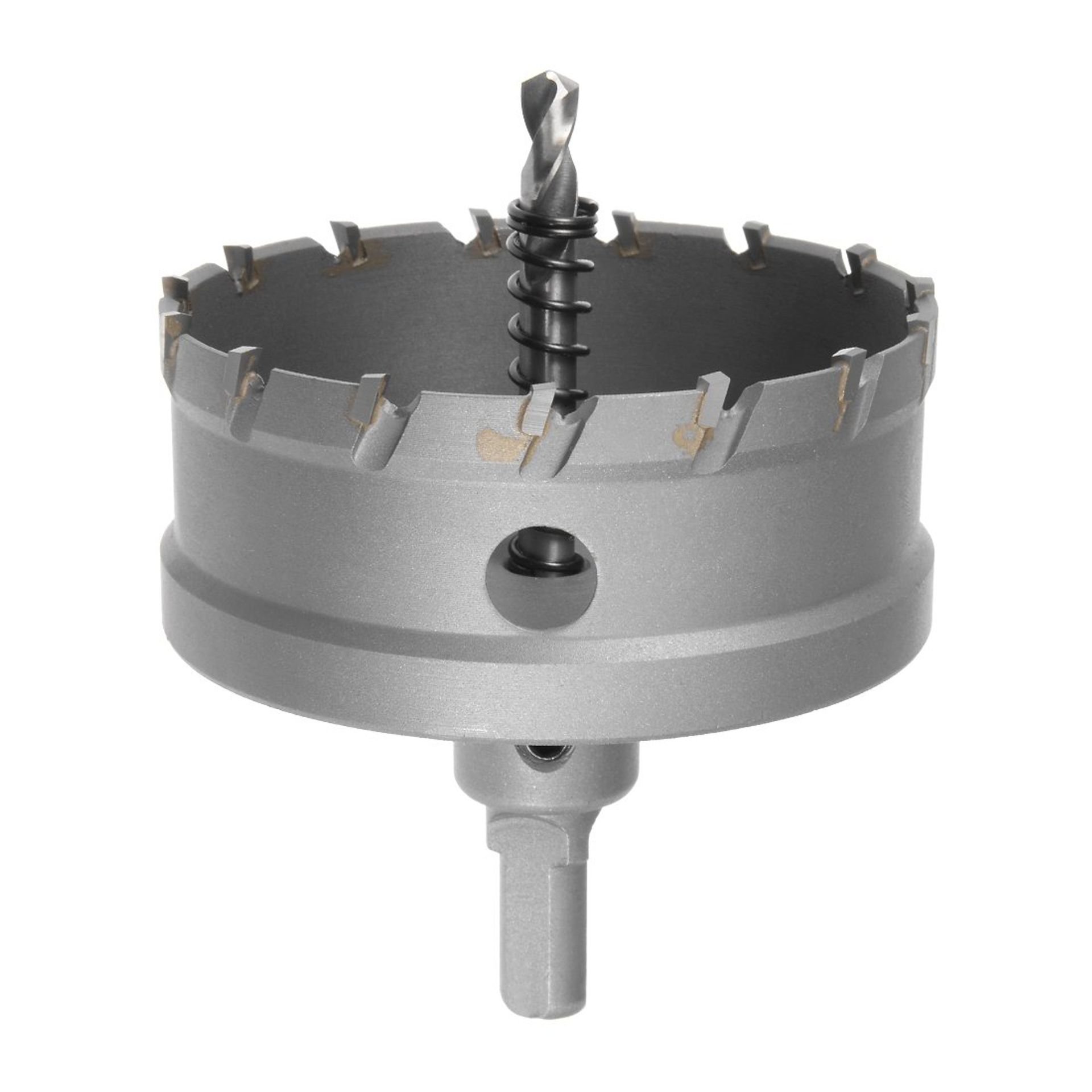 Carbide Hole Saw Drill Bit 80mm - Cutter for Stainless Steel, Alloy & Metal Sheets with Limit Step