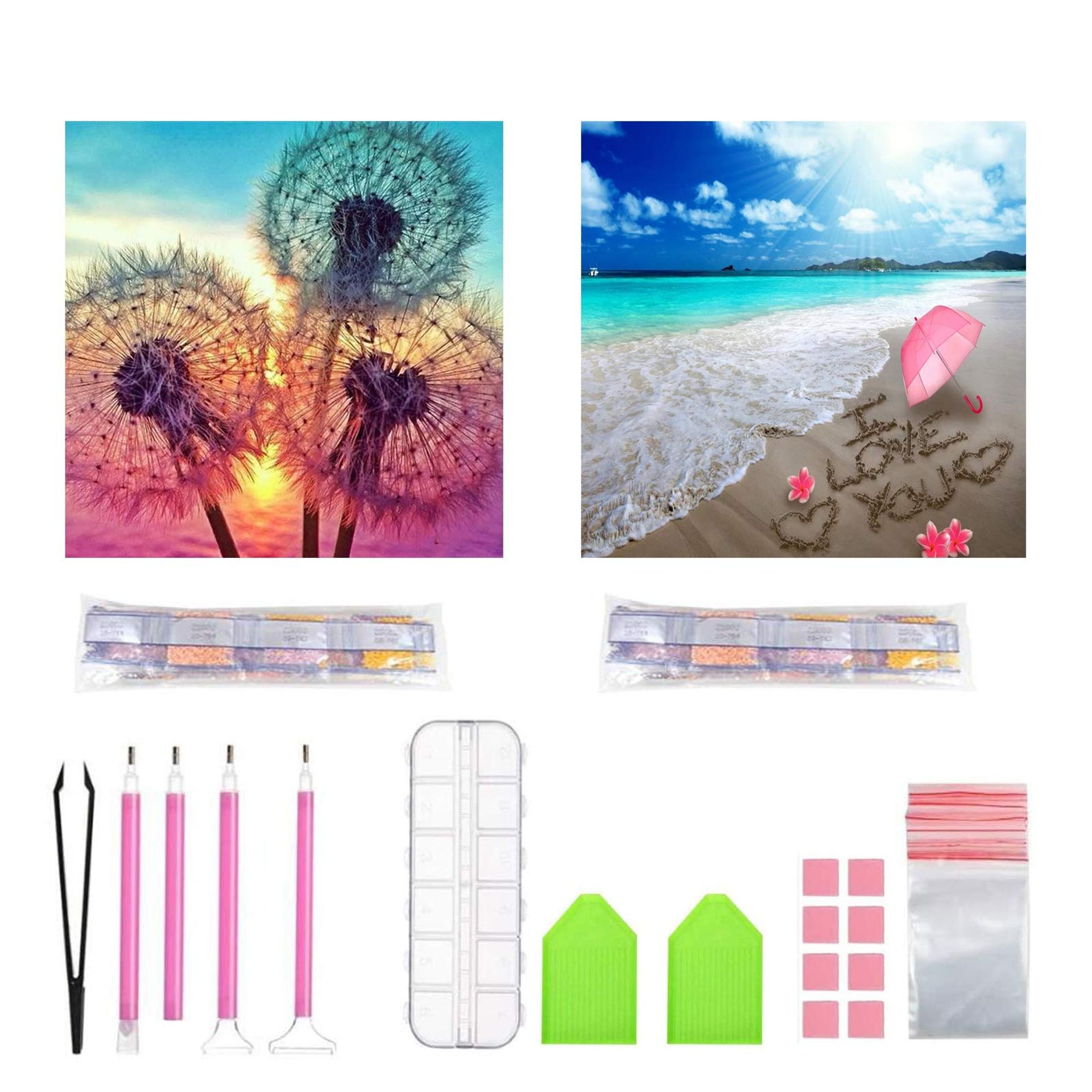 DIY 5D Diamond Painting Kits For Adults Kids, Foot Full Drill Crystal Dia