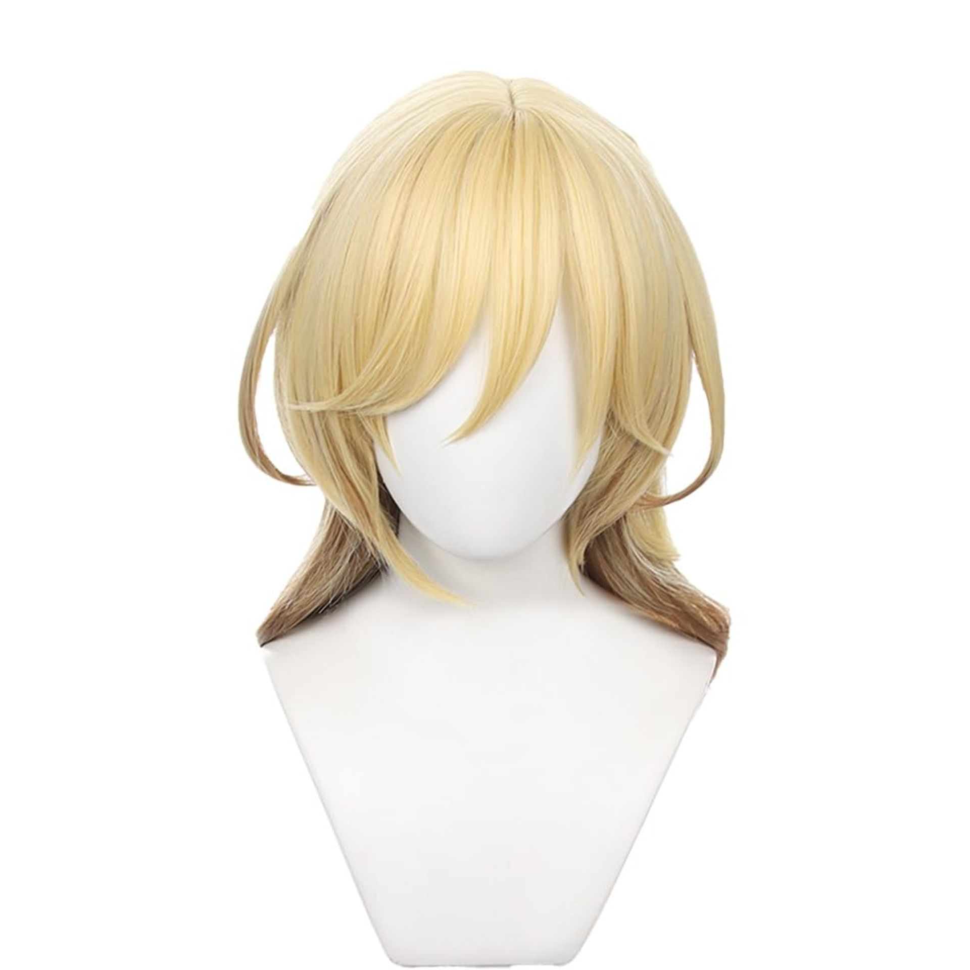 Cosplay Wig High-Temperature Synthetic Fibre Adjustable Costume Accessory - Light Brown Kaveh Style