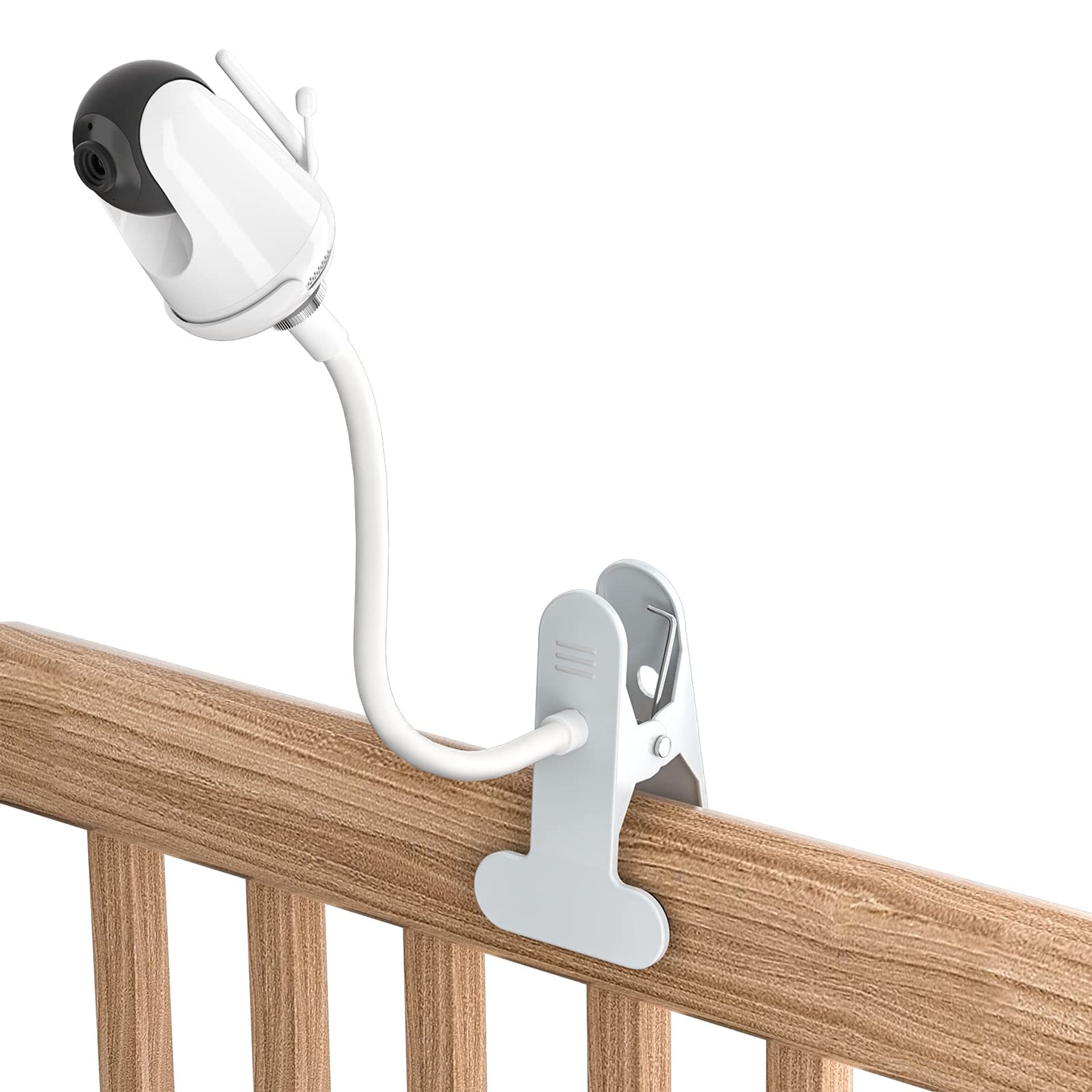 Clip Mount for FAKEME/VAVA Baby Monitor - No Tools, No Wall Damage, Flexible Twist Holder