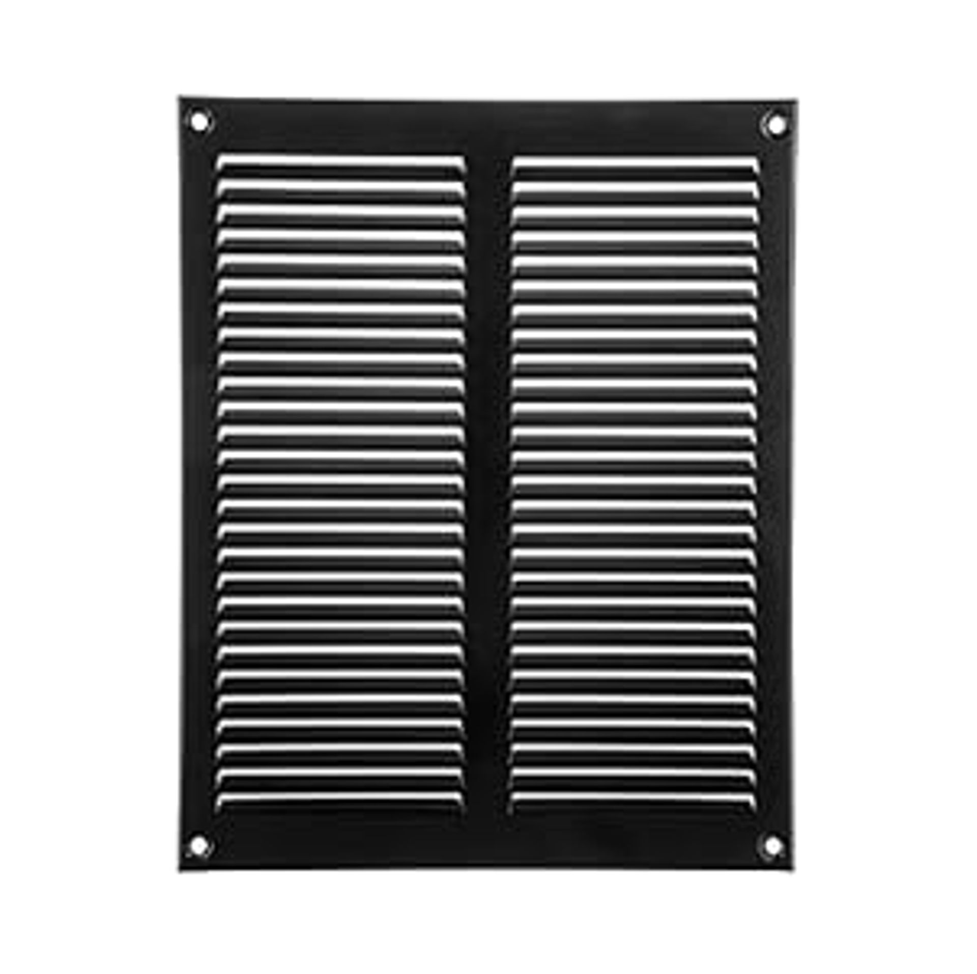 8" x 10" Black Steel Air Vent Cover with Insect Screen for Ceiling & Sidewall - HVAC Grille