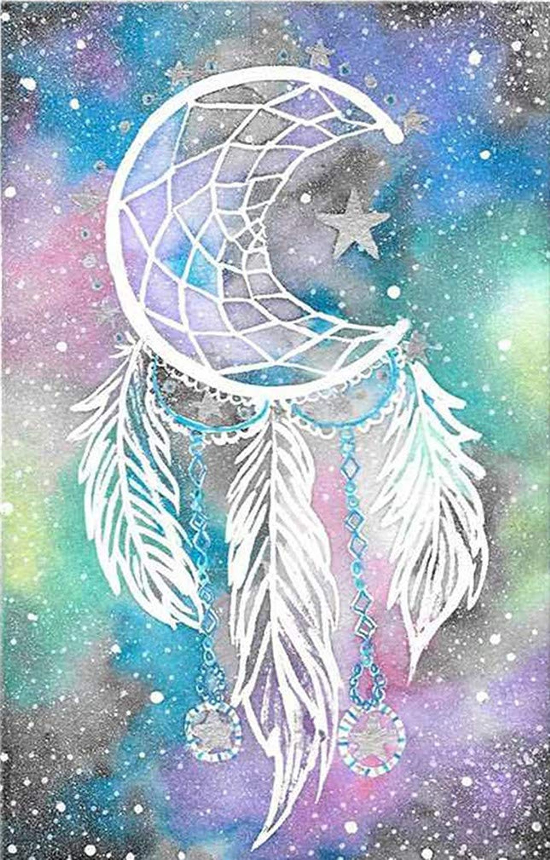 Embroidery Cross Stitch Kit Dream Catcher Printed Pattern Beginner Set - Dream Catcher Stamped