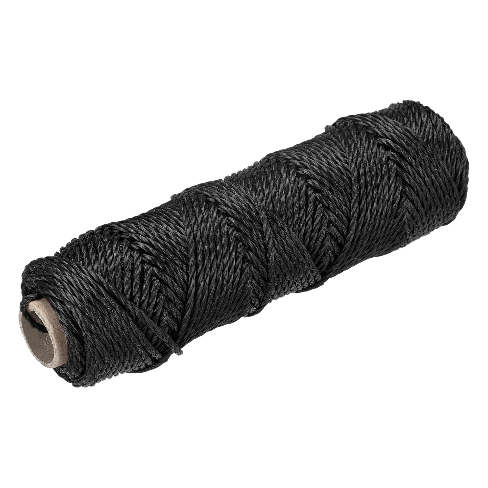 Black Twisted Mason Line Nylon Twine 50M/164ft 3MM for Gardening & DIY Projects