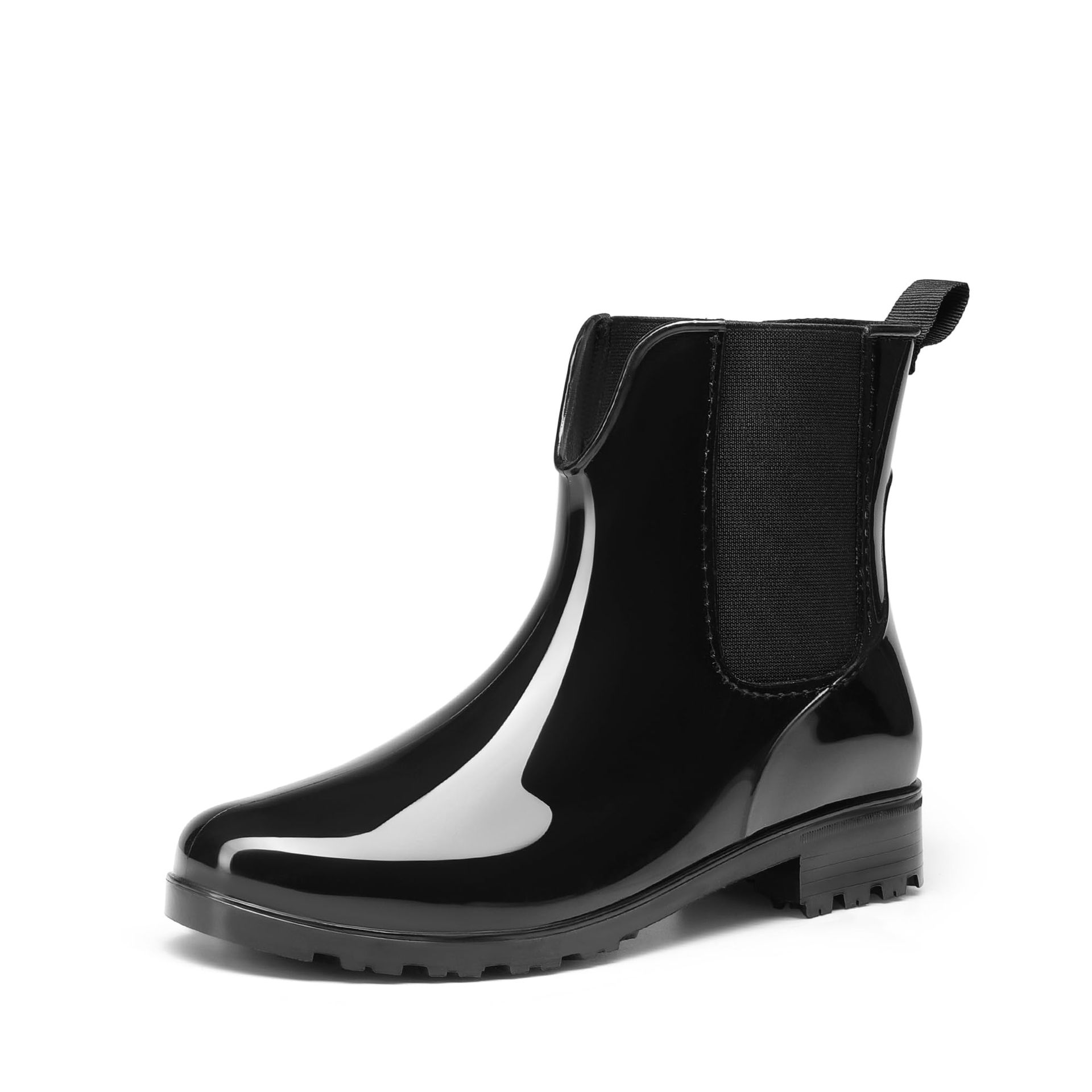Women's Wellington Boots Waterproof Outdoor Calf Length Fashion Wellies Comfortable - Black UK 5