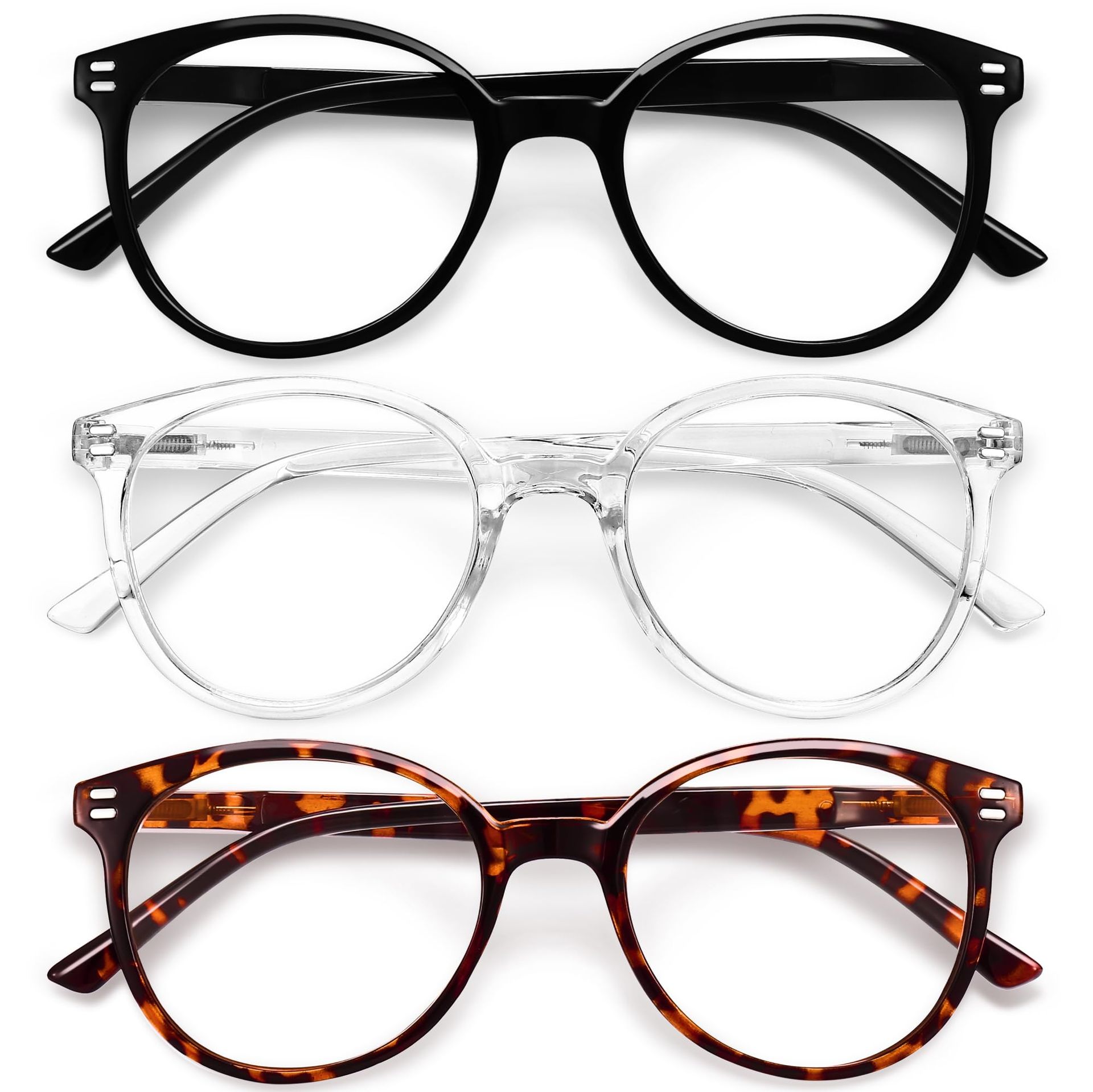 Reading Glasses for Women and Men Blue Light Blocking Computer Readers Eyeglasses - A3 3 Pack YK551