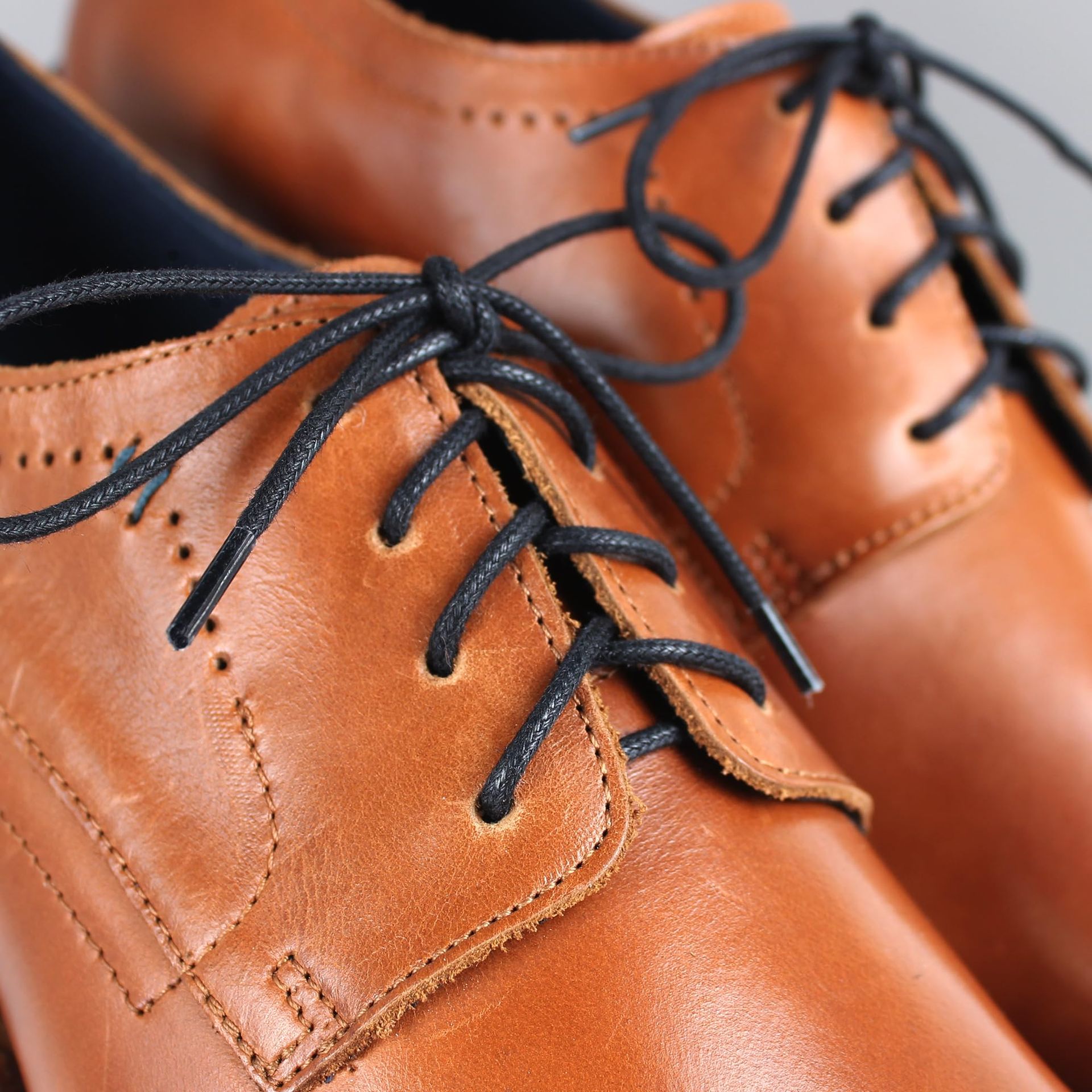 Laceter Pack Of 3 Premium Waxed Cotton Round Lace - Shoe Laces - Laces Fo