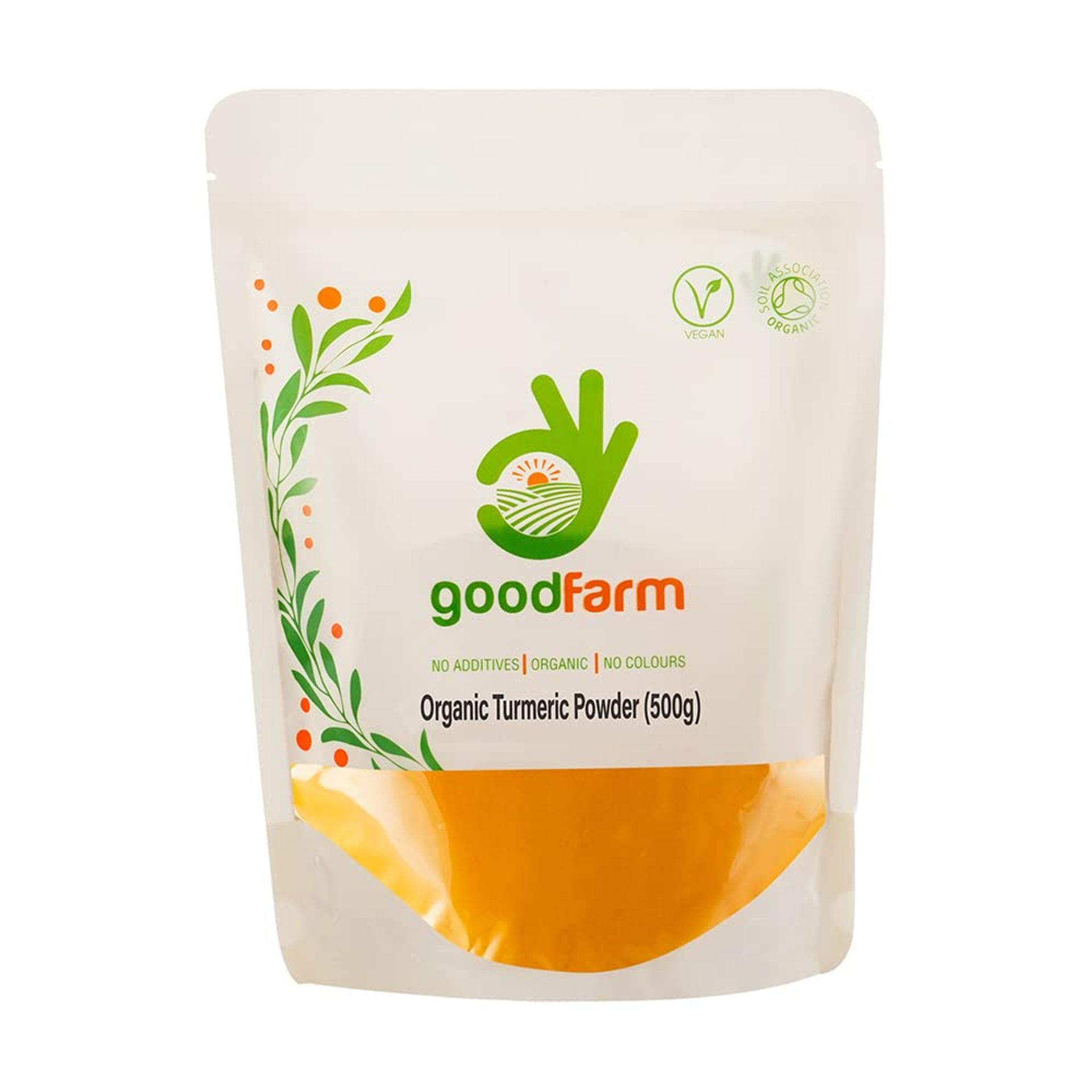 Organic Turmeric Powder 500g - Premium Quality, Certified Organic, Vegan, Superior Aroma & Taste, Health Benefits