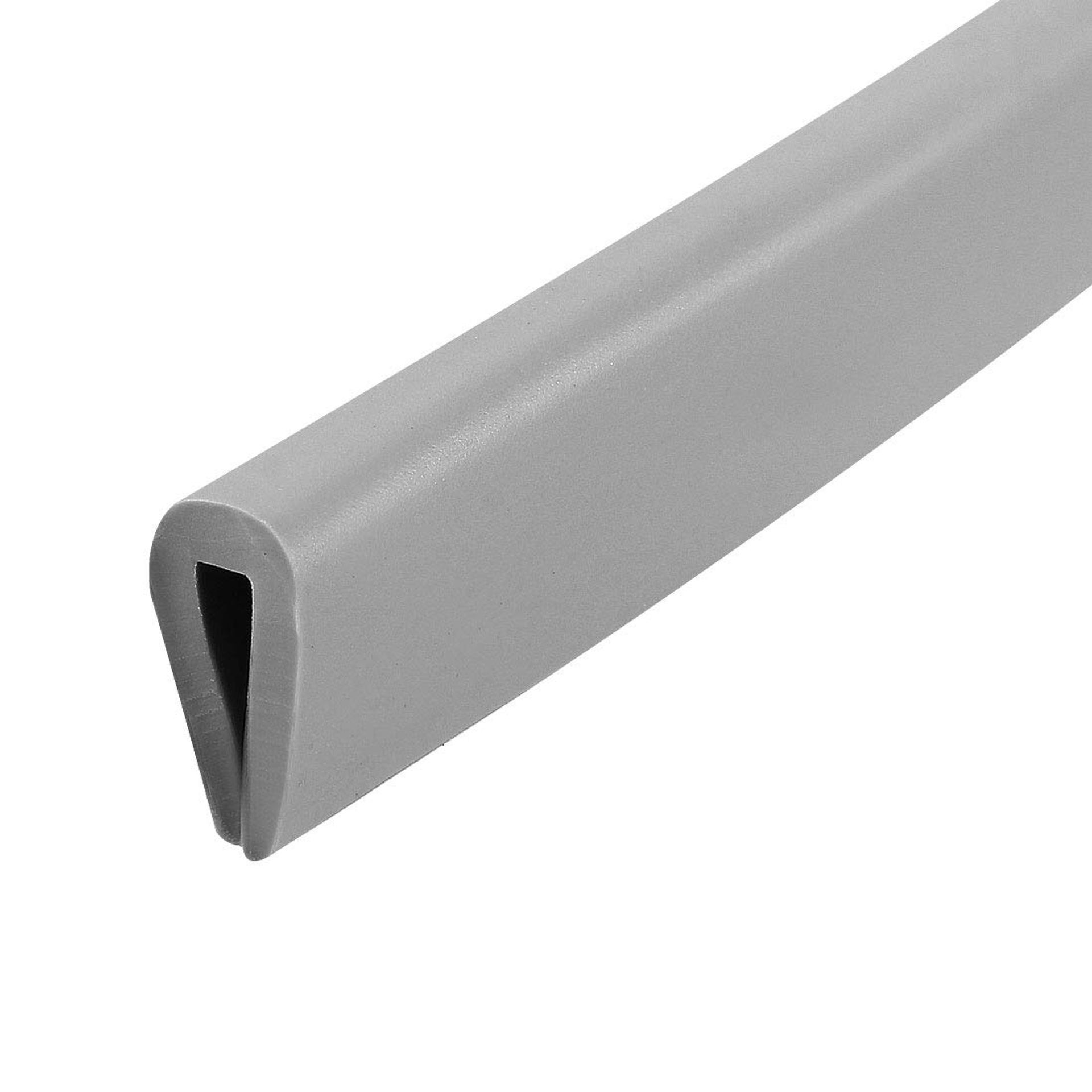 Edge Trim U Seal Grey Rubber Protector – 30ft U Channel for 1-2mm Edges, 12mm Height, Flexible Fit for Doors, Panels & Metal Surfaces