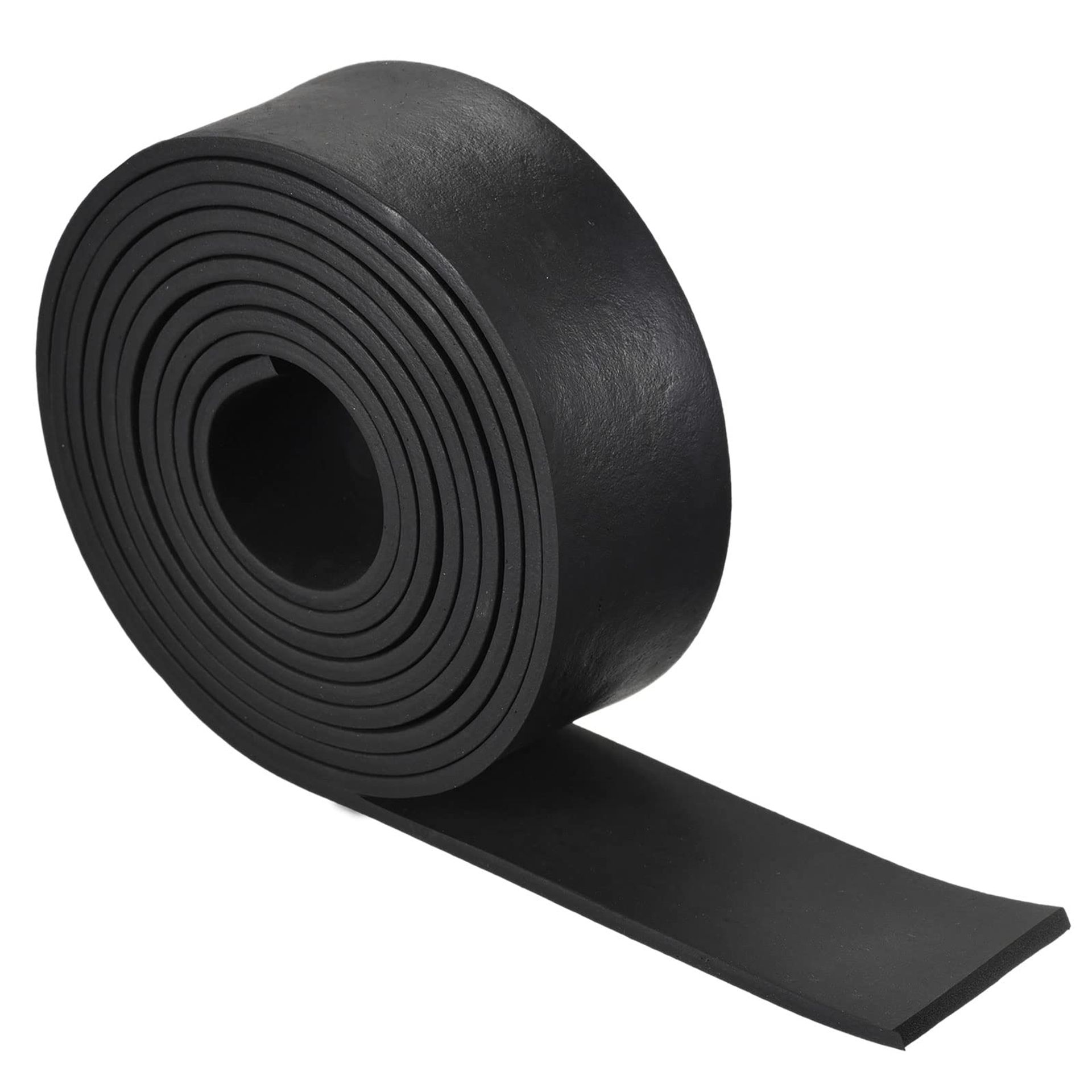 sourcing map EPDM Rubber Foam Sheet Strips 5mm(T) x50mm(W) x3000mm(L), Neoprene Rubber Sheet Rolls for DIY Gasket, Sealing Padding, Reduce Vibration Mat