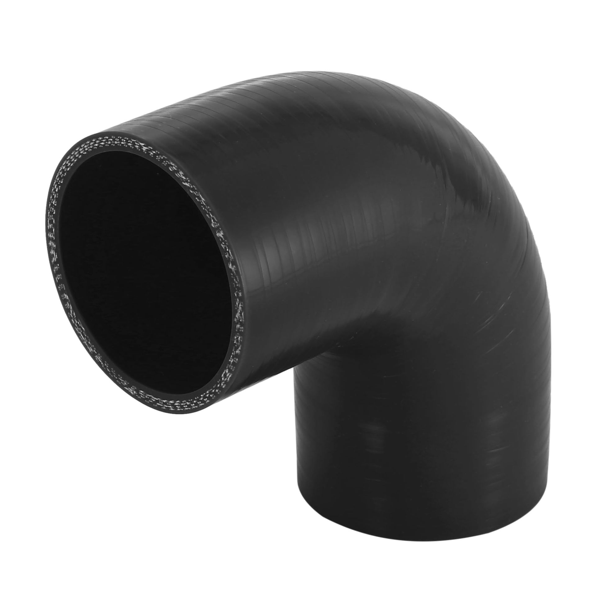 Universal Car 63mm 2.5" ID 90° Silicone Hose - Black, Engine Cooling Performance