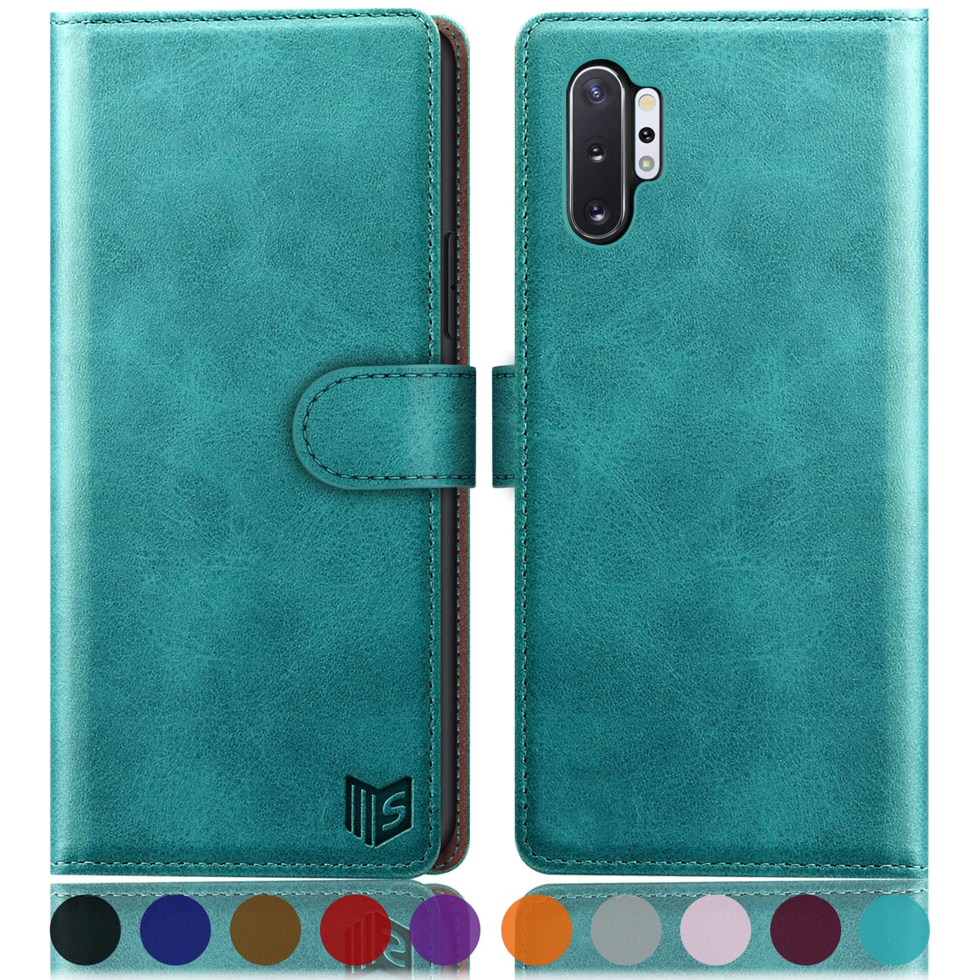 SUANPOT For Samsung Galaxy Note 10 Plus Case With [Credit Card Holder][RF