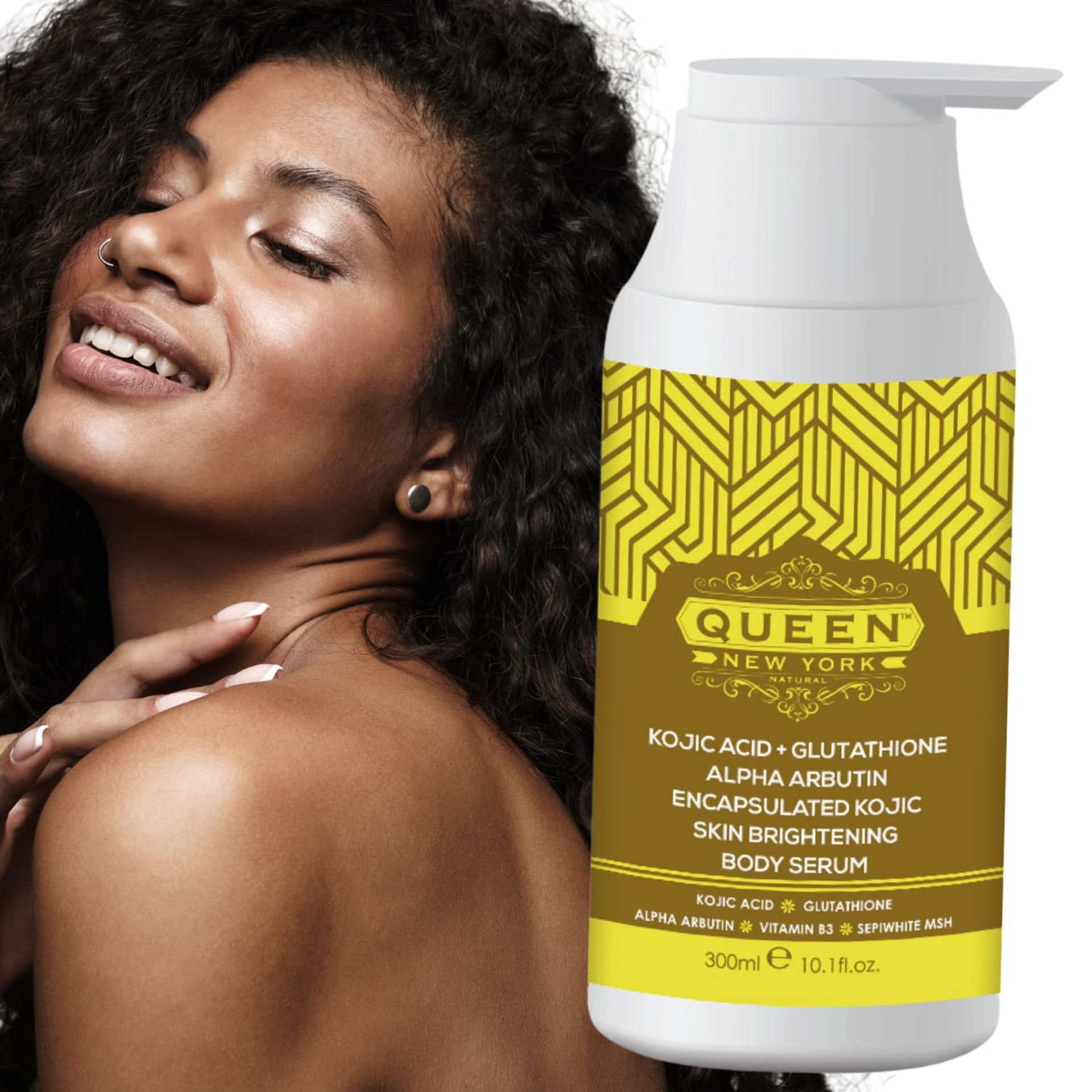 Kojic Acid Skin Renewal Body Lotion Natural Moisturising AHA Formula - Shea Butter 300ml
