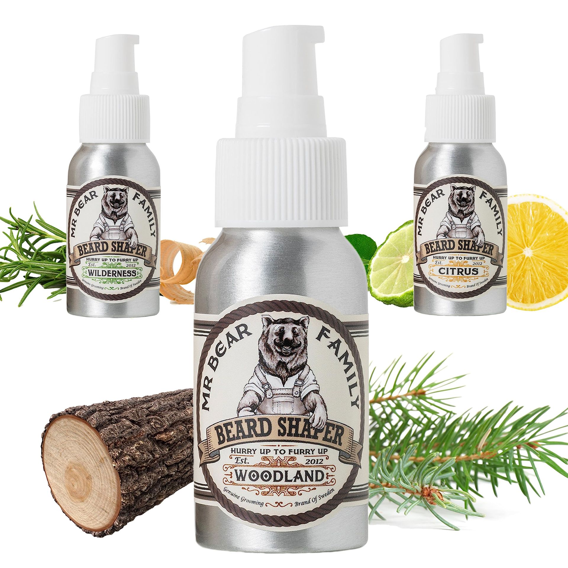 Mr Bear Family Beard Shaper Woodland